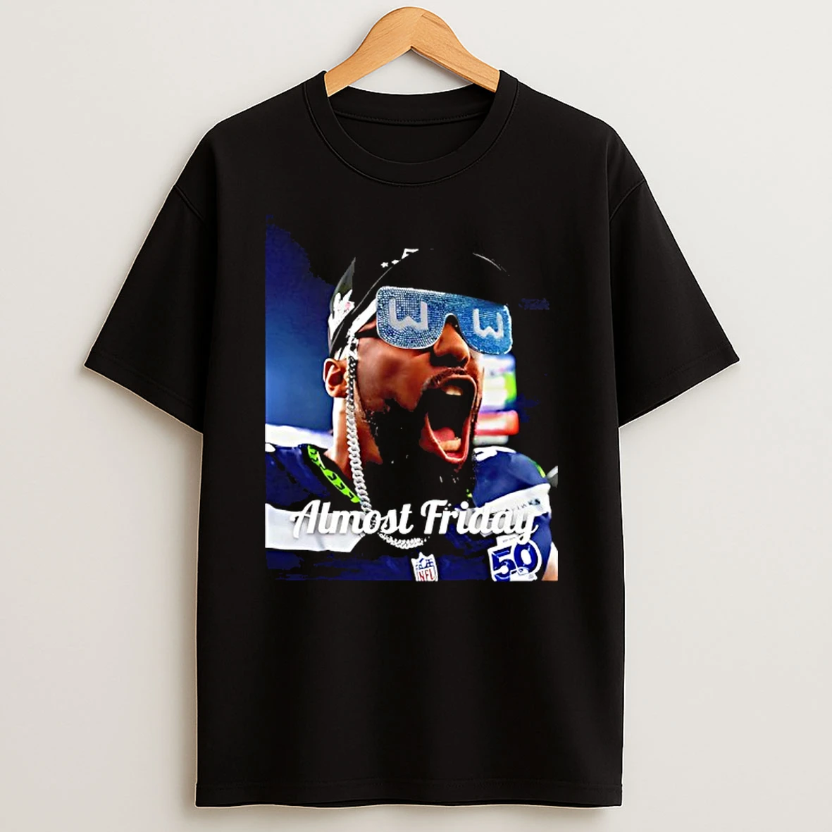 Leonard Williams Glasses Seahawks Almost Friday T Shirt
