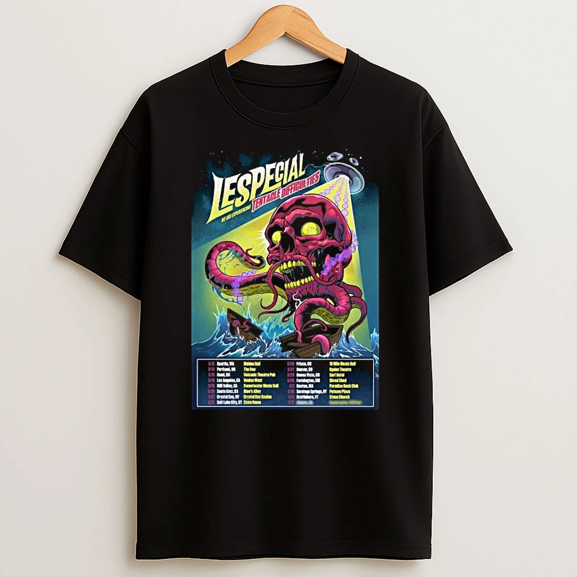 Lespecial Tour Tentacle Difficulties 2026 T Shirt