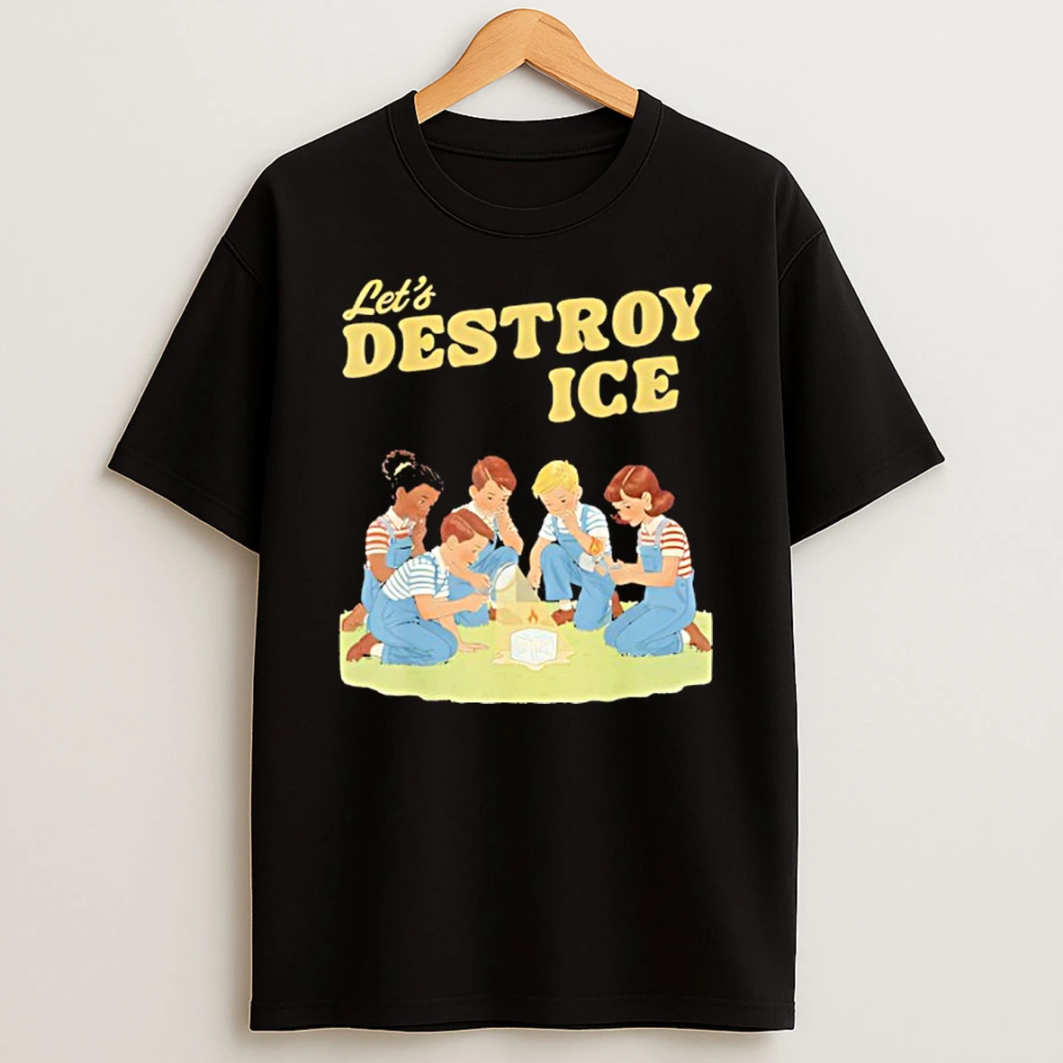 Lets Destroy Some Ice Funny Protest Chinga La Migra Vintage T Shirt