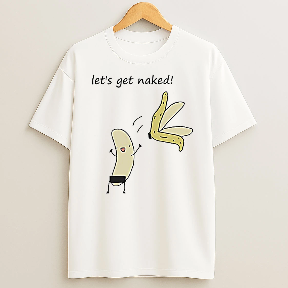 Lets Get Naked Banana Circle T Shirt