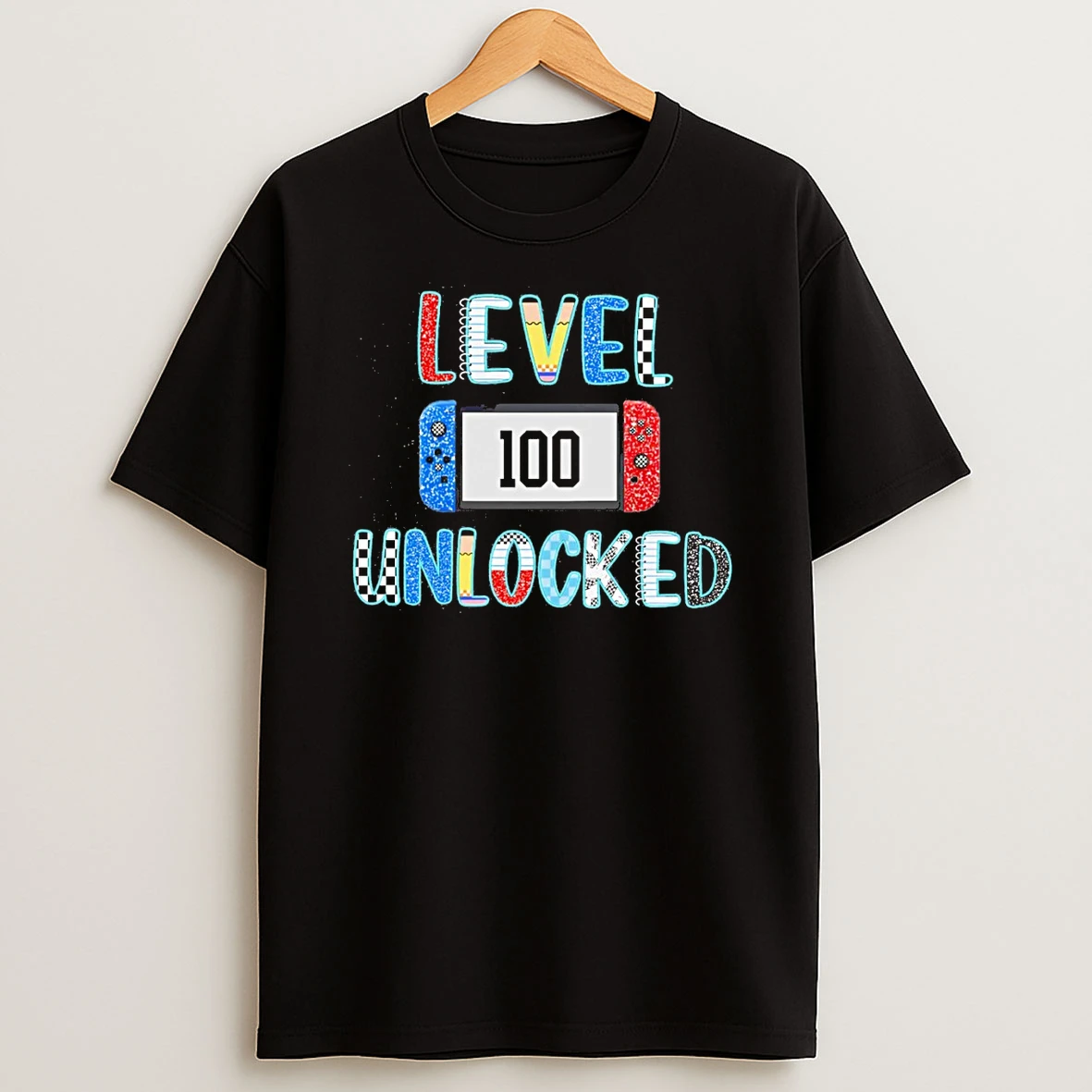 Level Unlocked 100 Days Of School T Shirt