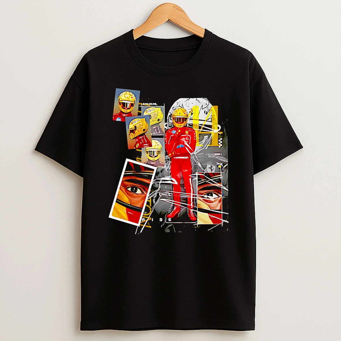 Lewis Hamilton Ferrari 2026 F1 Racing Lh44 Rosso Corsa Graphic T Shirt