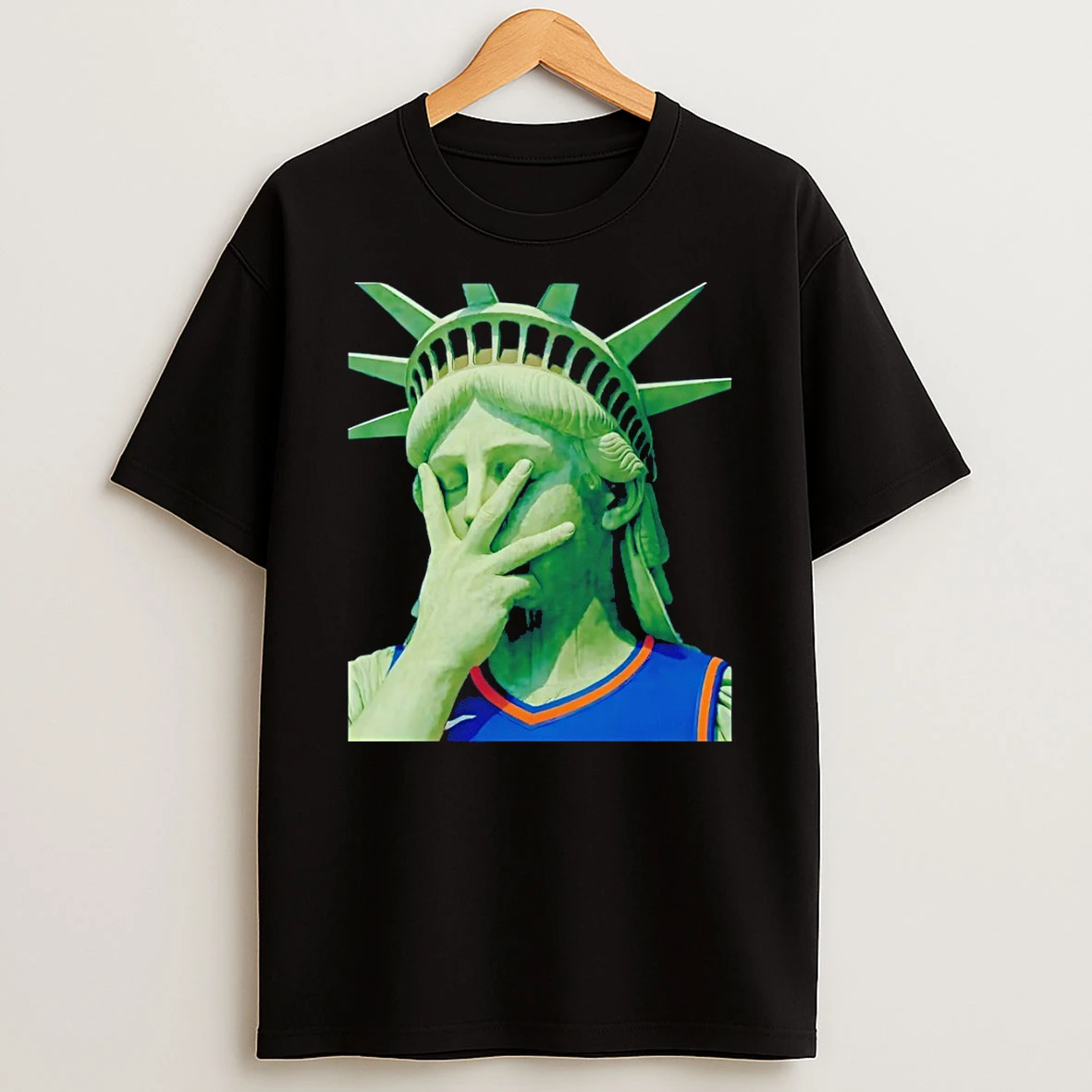 Liberty And Brunson For All Statue Of Liberty X Jalen Brunson New York Knicks Nba T Shirt