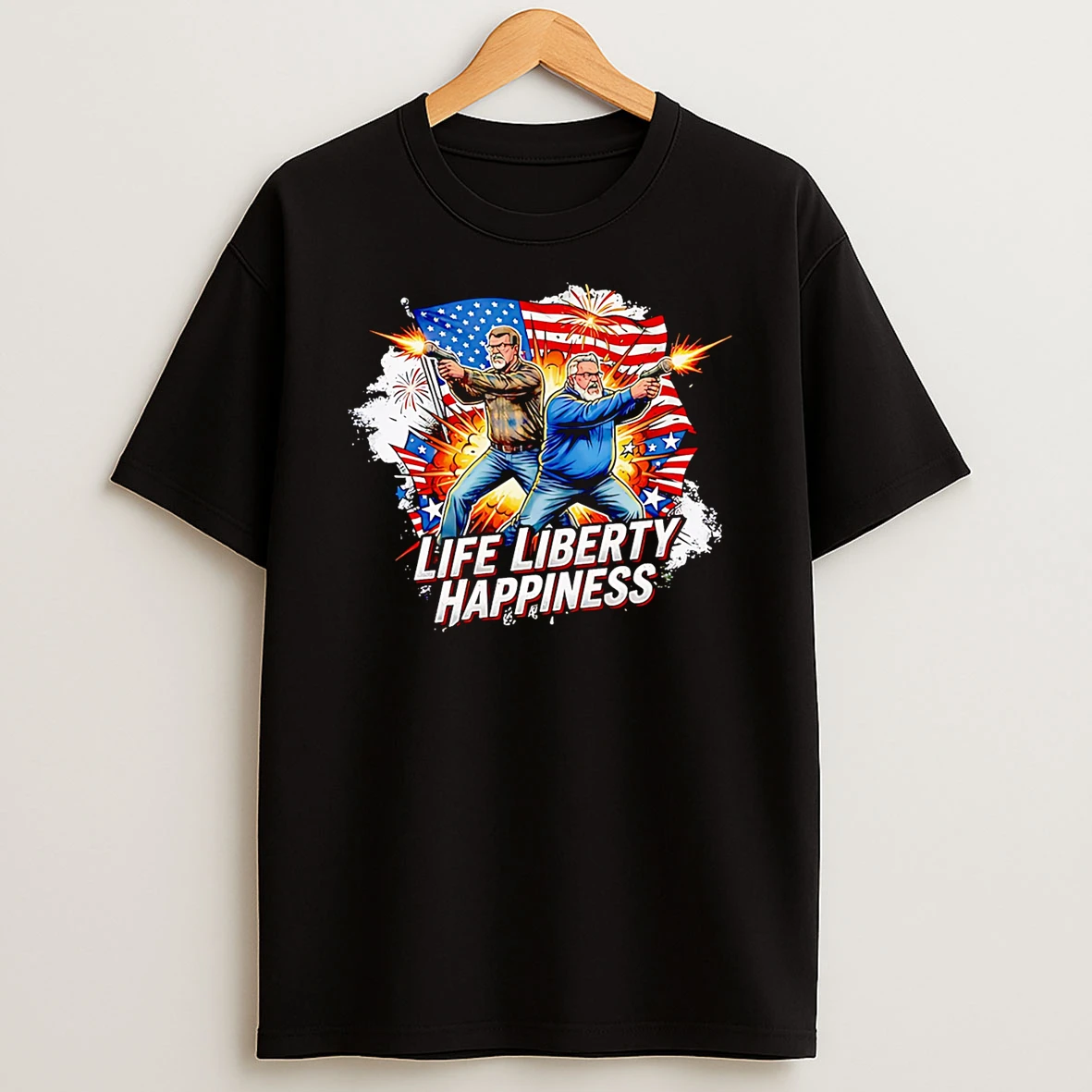Life Liberty Happiness Lethal Duo T Shirt