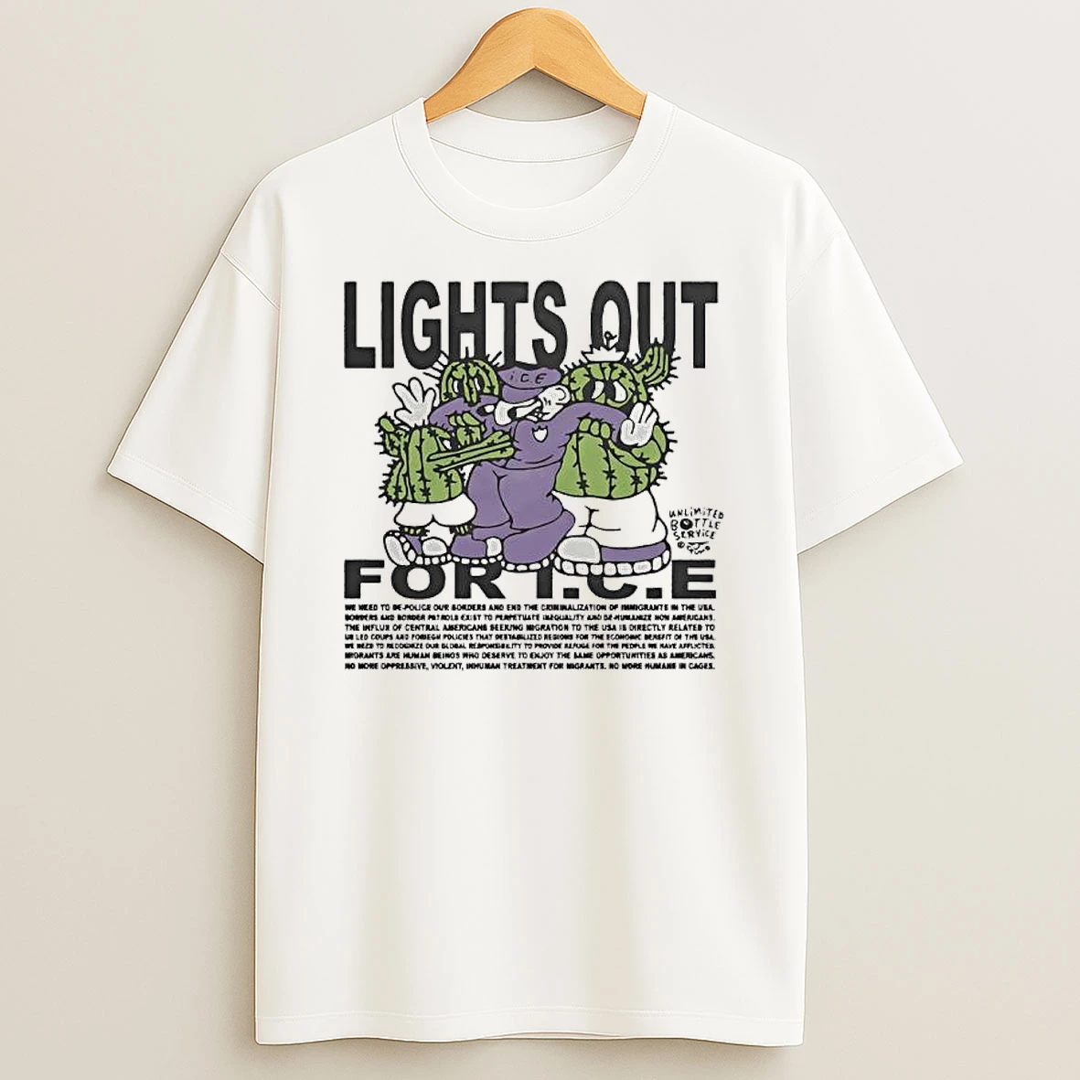 Lights Out For I C E Gilbert Shelton Cartoonist T Shirt