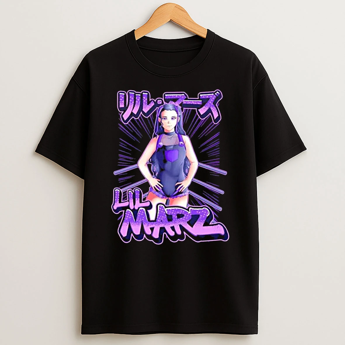 Lil Marz Katakana Anime T Shirt