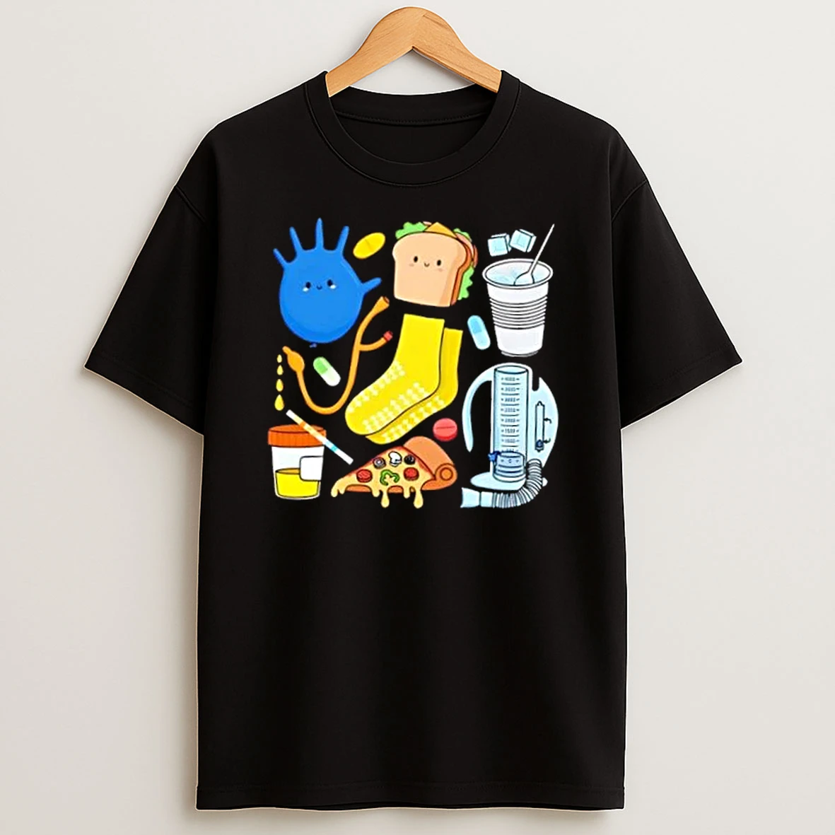 Lindsey Shelton Scrubhacks Collab Nurse Collage Graphic T Shirt
