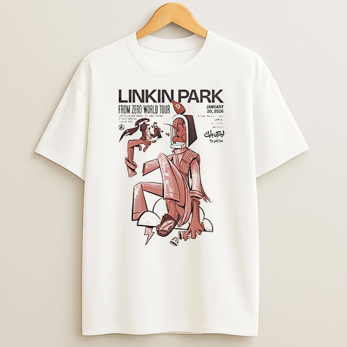 Linkin Park From Zero World Tour Abu Dhabi 2026 Celebration T Shirt