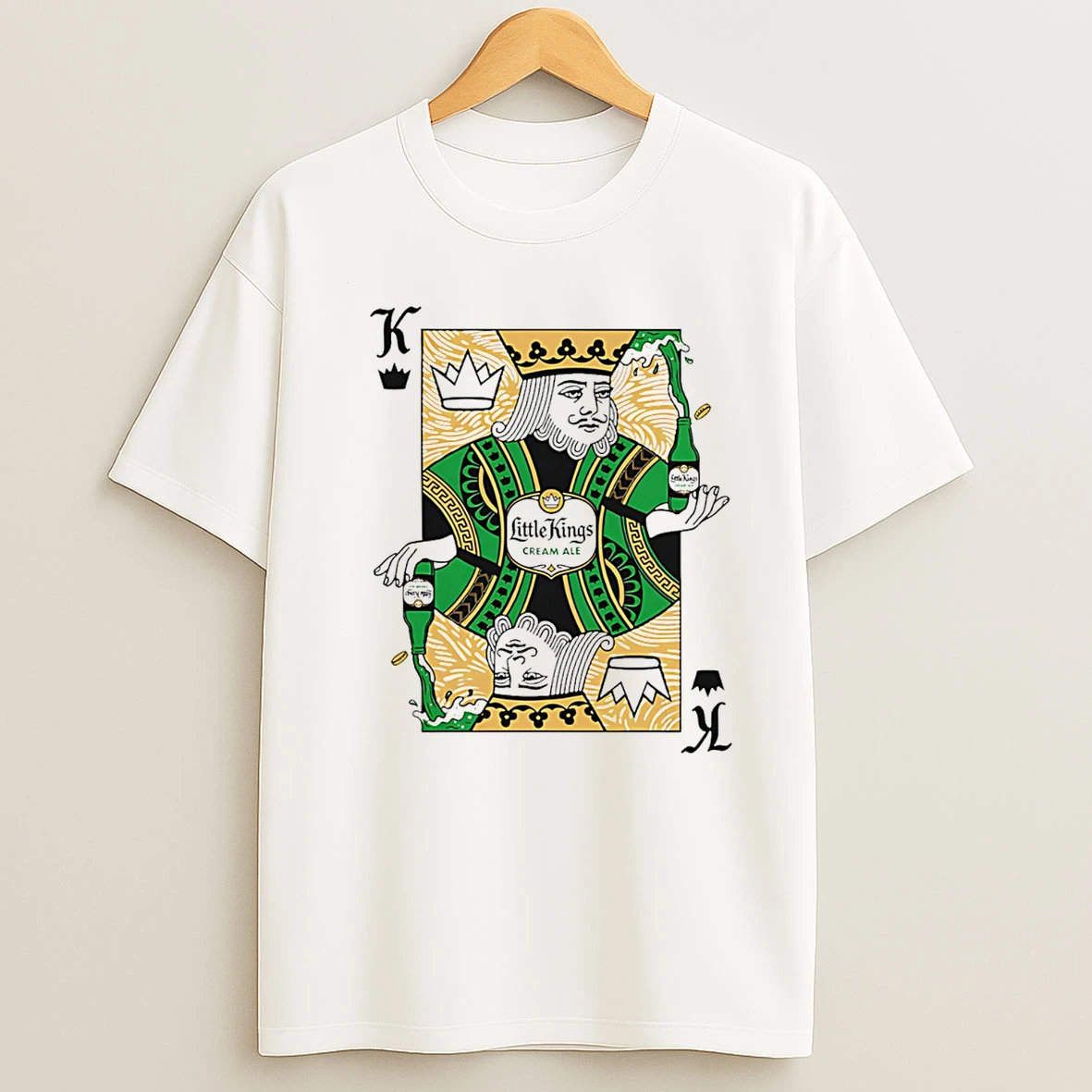 Little Kings Playing Card Raise A Glass To A Local Legend T Shirt