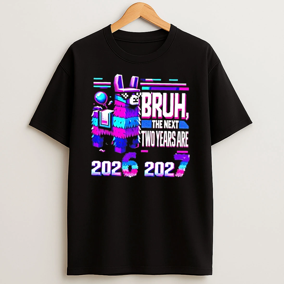 Llama Pinata New Years Eve Party 6 7 Meme T Shirt
