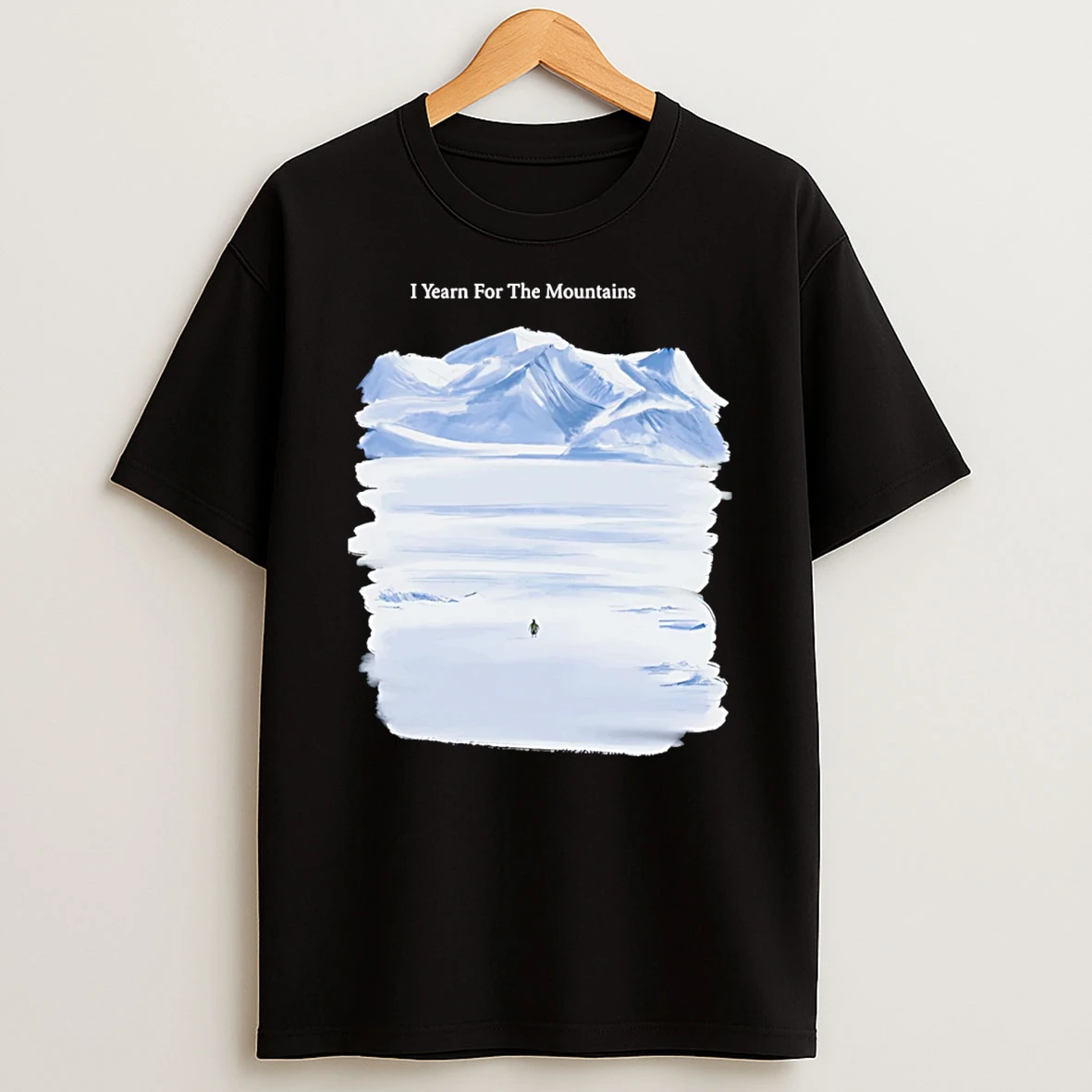 Lonely Penguin I Yearn For The Mountains T Shirt