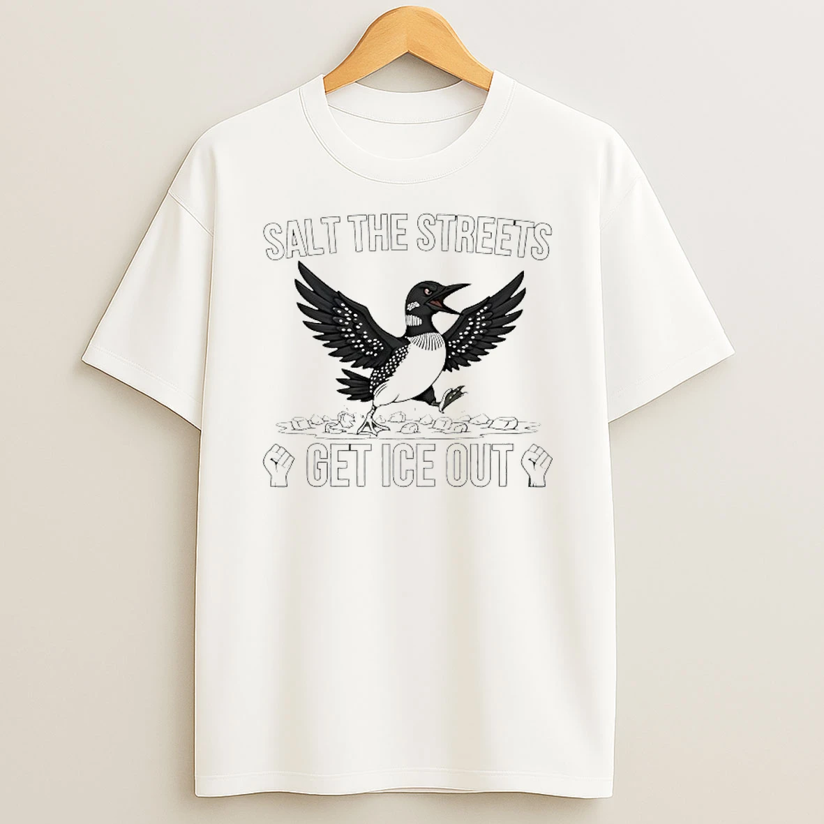 Loon Bird Salt The Streets Get Ice Out Graphic T Shirt