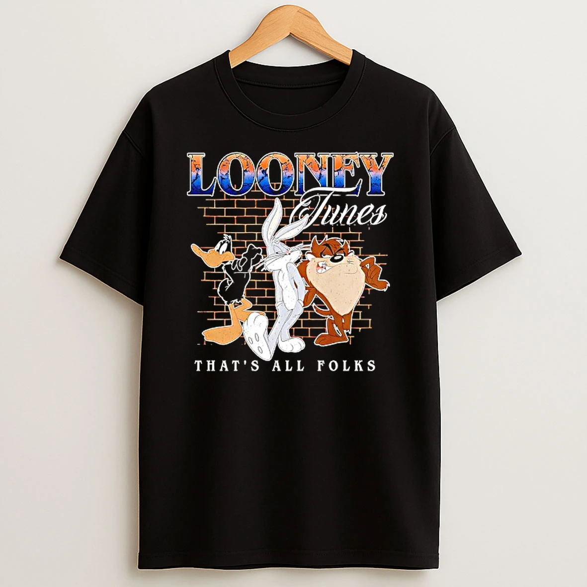 Looney Tunes Thats All Folks T Shirt
