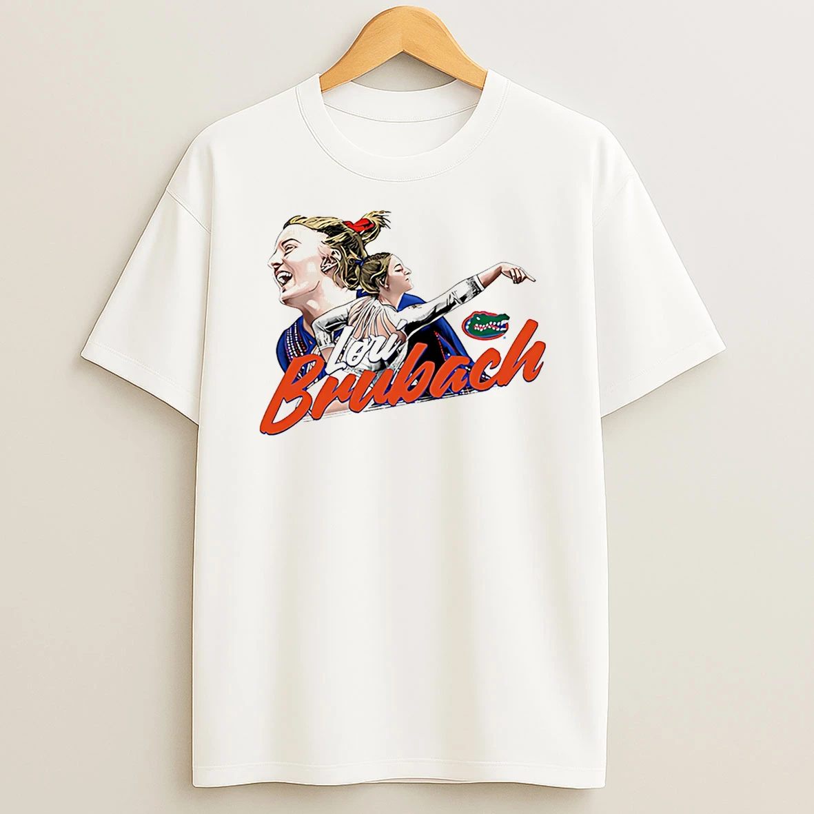 Lori Brubach Florida Gymnastics Ncaa Legends Caricature T Shirt