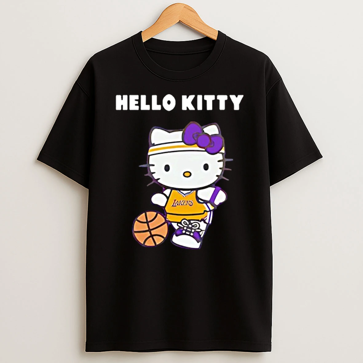 Los Angeles Lakers X Hello Kitty T Shirt