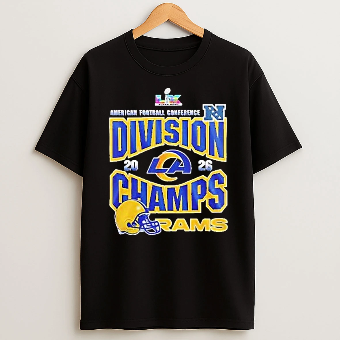 Los Angeles Rams 2026 American Football Conference Division Champs T Shirt