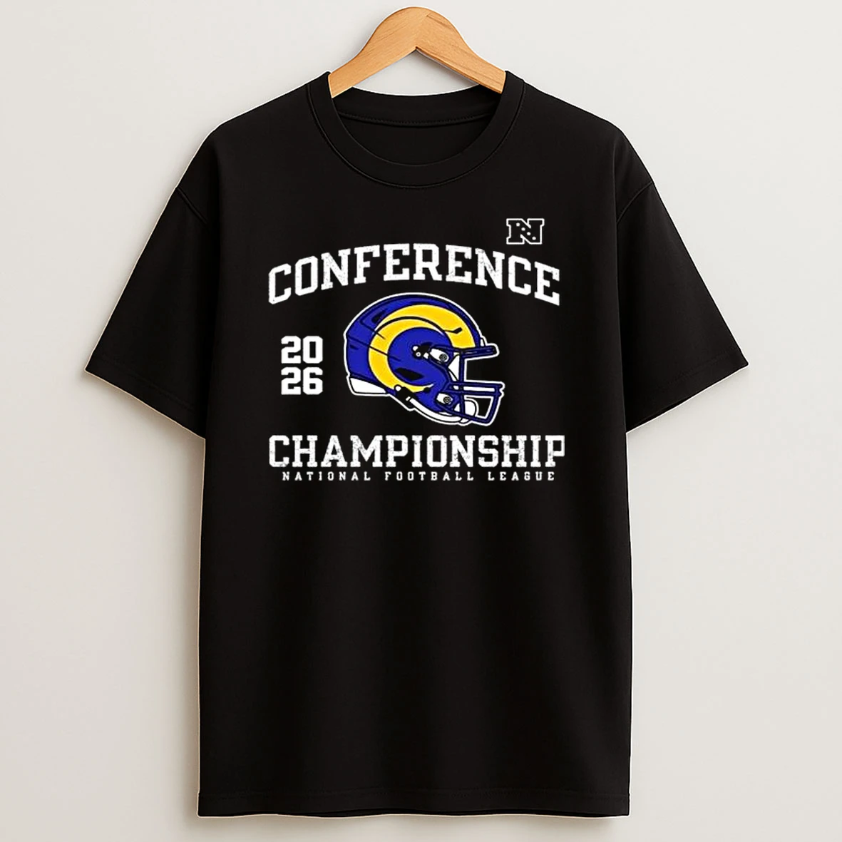 Los Angeles Rams 2026 Nfc Conference Championship Helmet T Shirt
