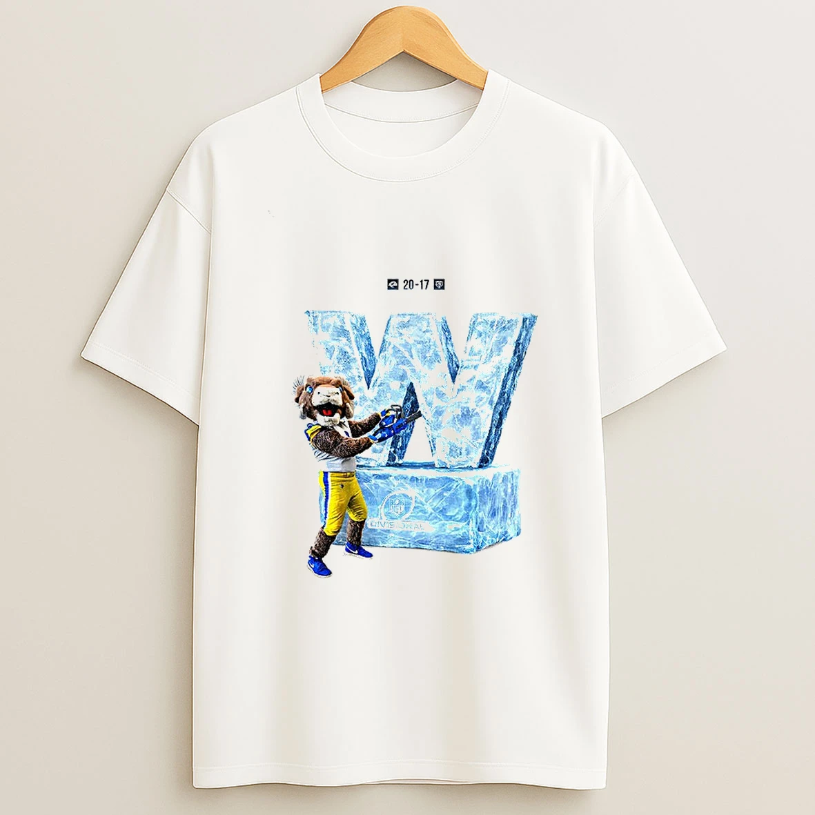 Los Angeles Rams Football Mascot W Ice Cold Divisional Nfl T Shirt