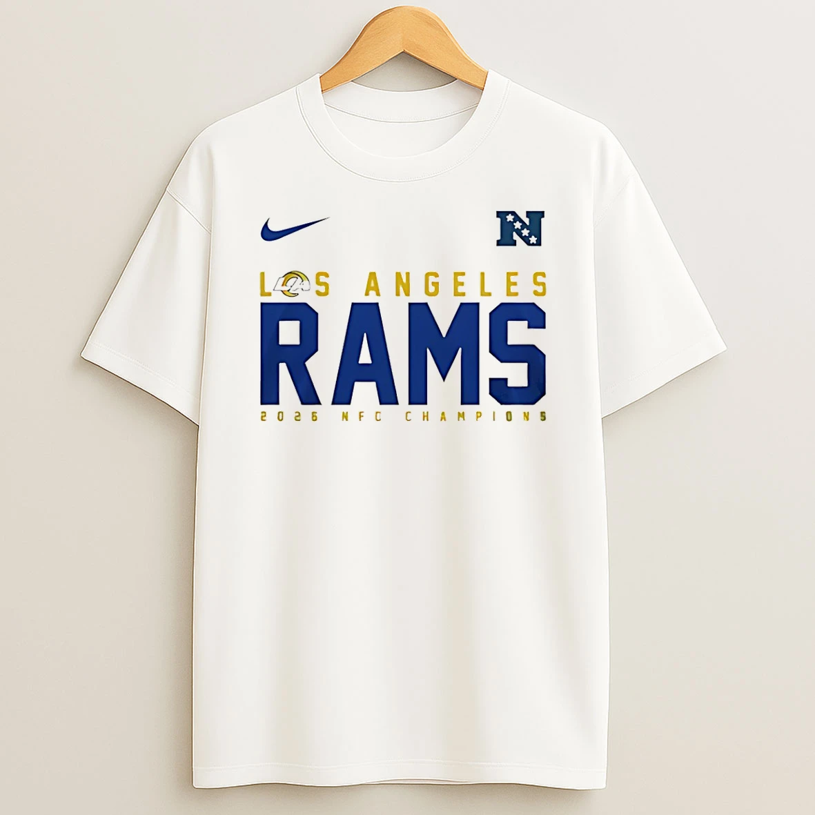 Los Angeles Rams Nfc Champions 2026 Super Bowl Logo T Shirt