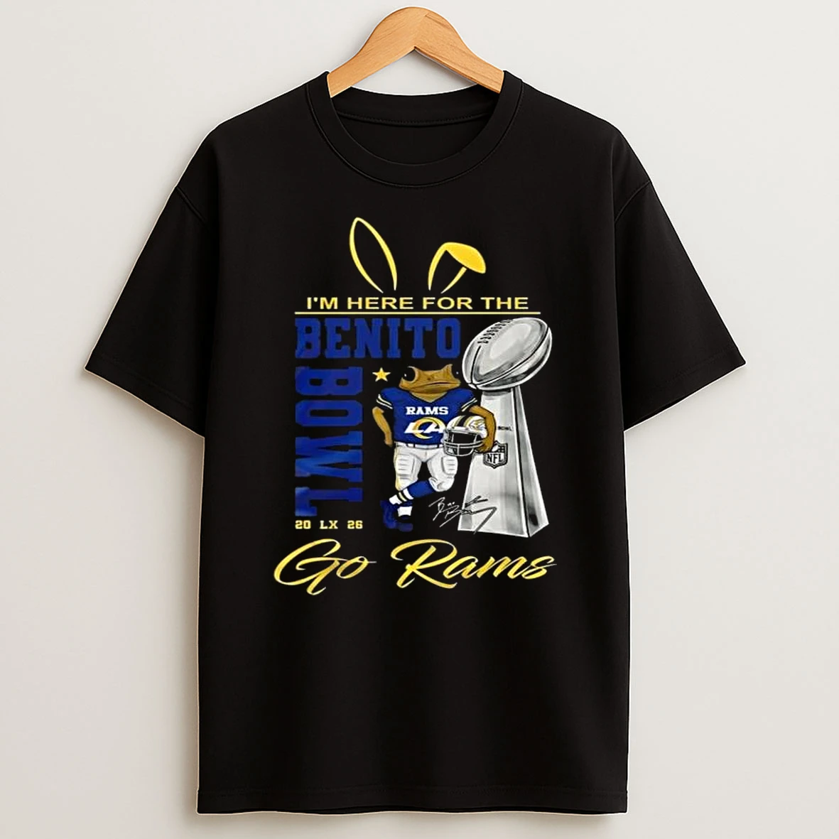 Los Angeles Rams Nfl Benito Bowl 2026 Super Bowl Cup And Logo T Shirt
