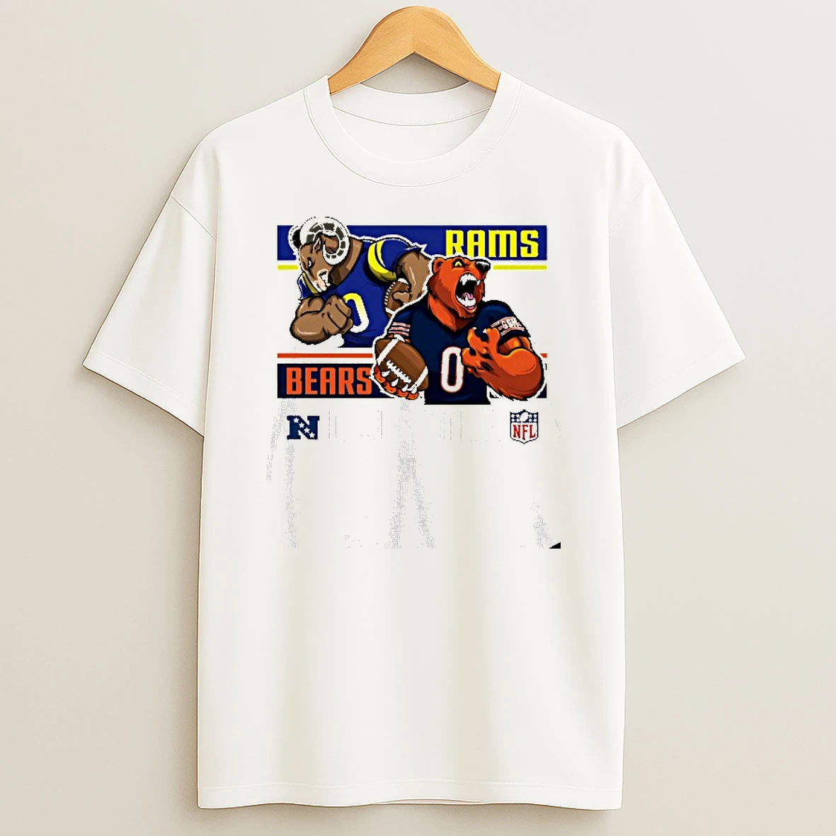 Los Angeles Rams Vs Chicago Bears Nfl Divisional Round Mascot T Shirt