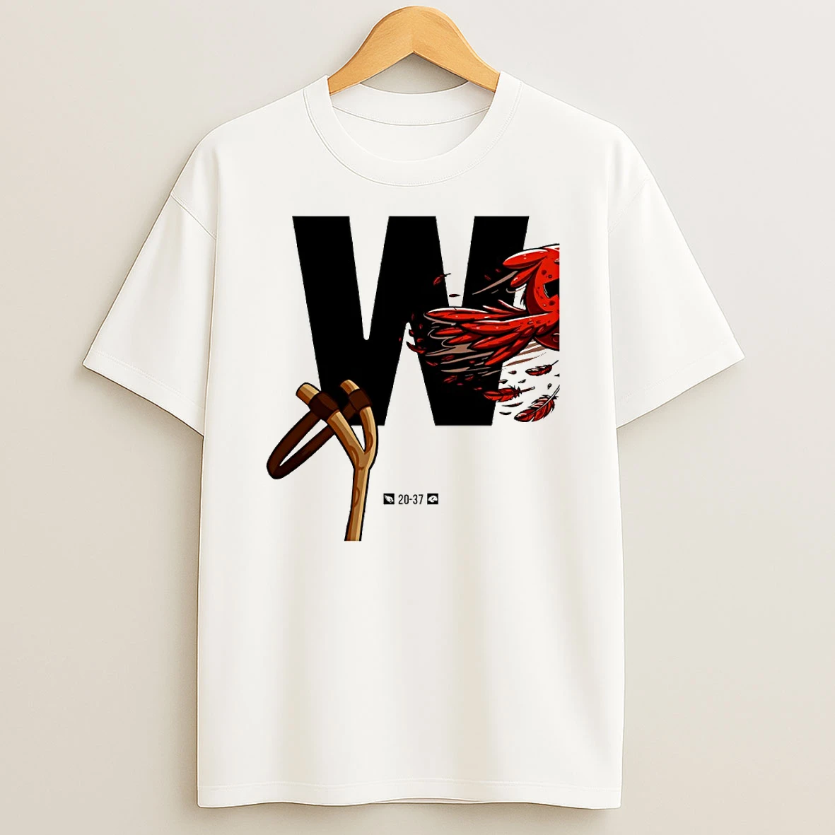 Los Angeles Rams Wins Arizona Cardinals Week 18 Big W Angry Birds Circle T Shirt