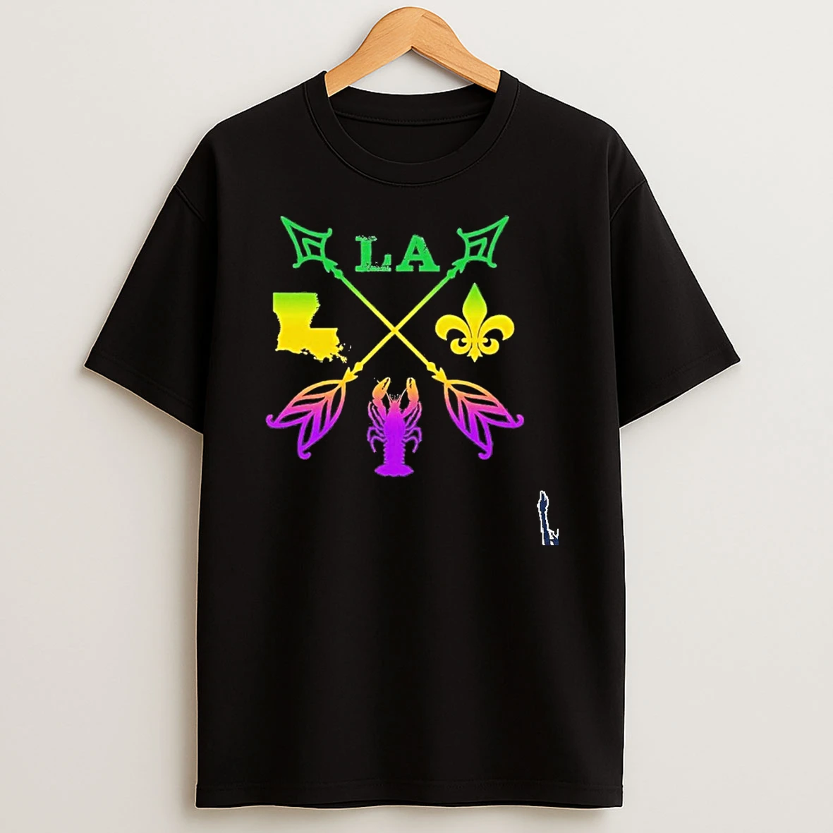 Louisiana Arrow Mardi Gras La T Shirt