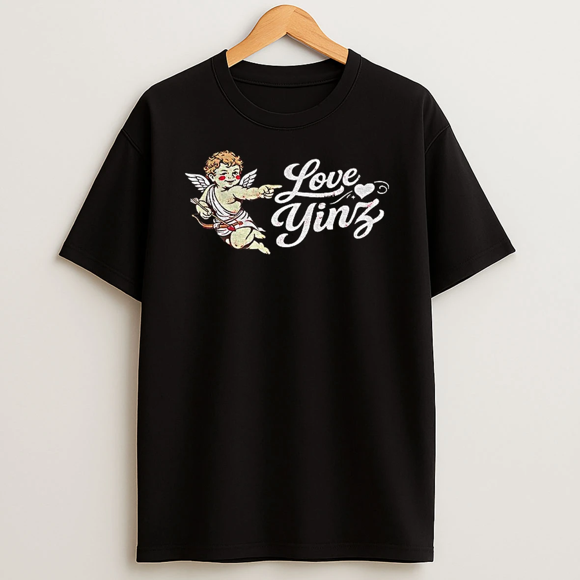 Love Yinz Pittsburgh Valentines Day T Shirt
