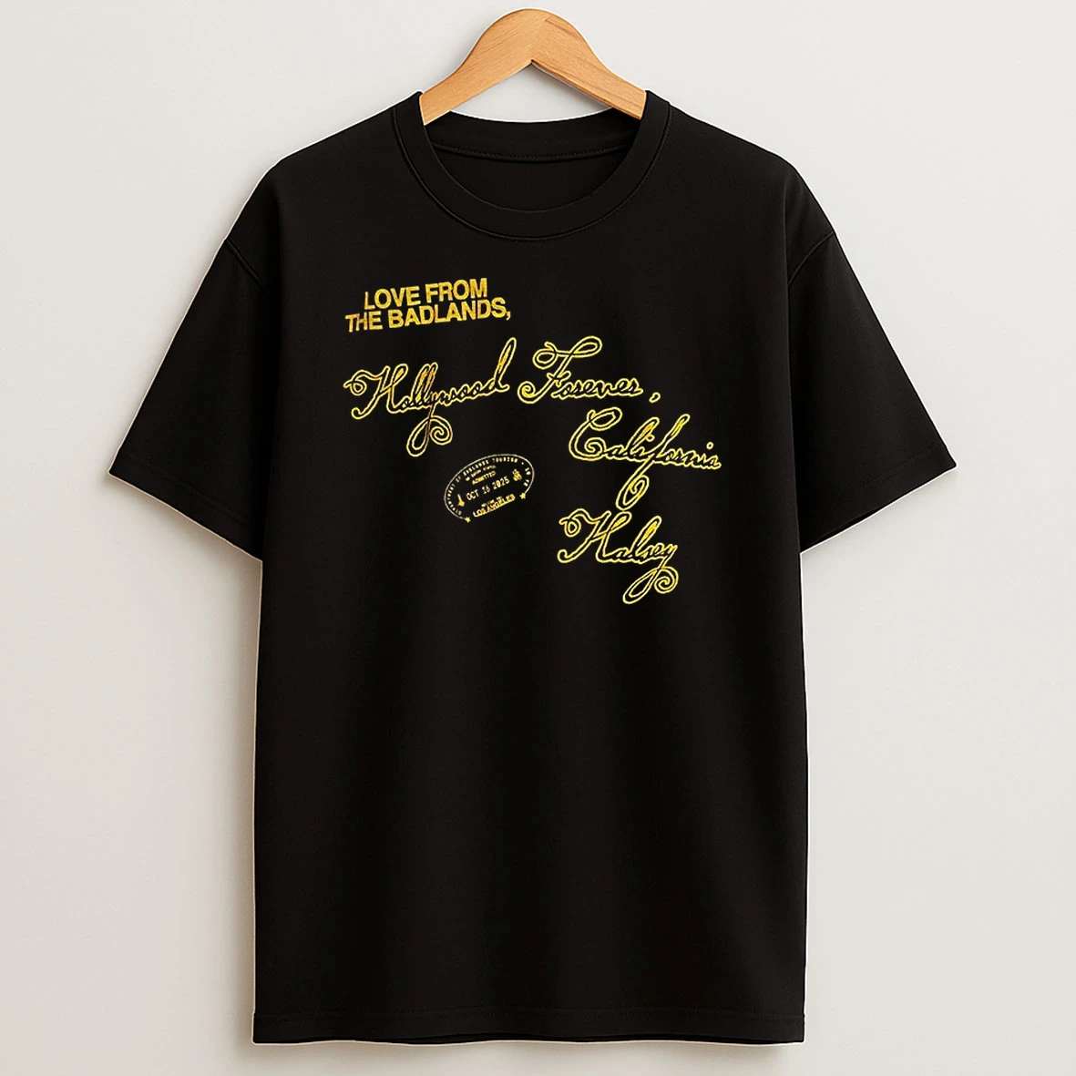 Love From The Badlands Hollywood Forever California Halsey T Shirt
