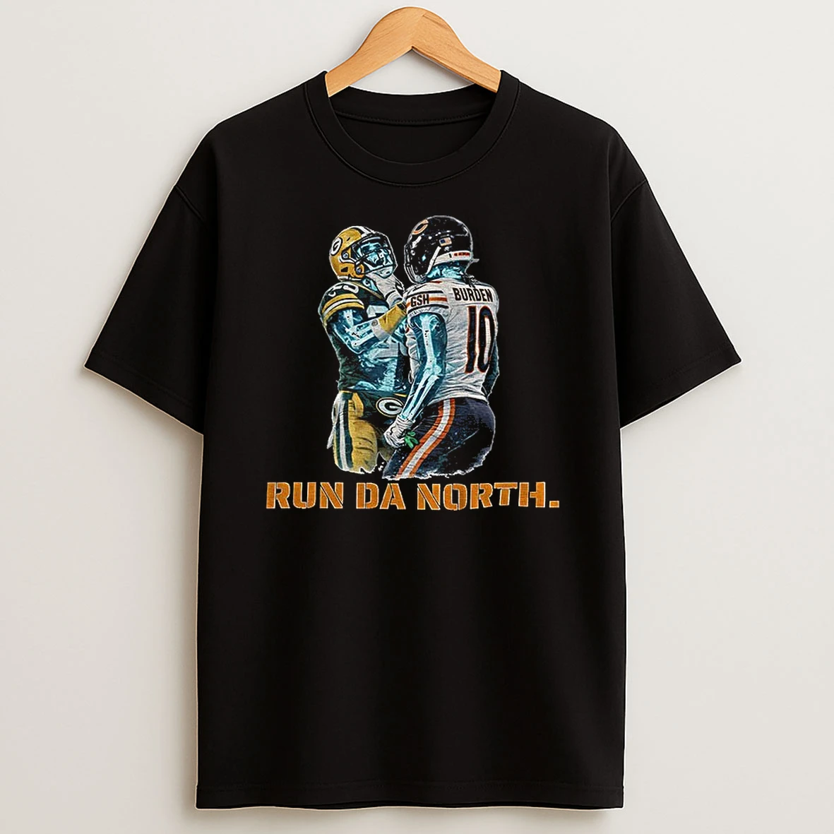Luther Burden Choke Keisean Nixon Bears Vs Packers Run Da North Nfl Football T Shirt