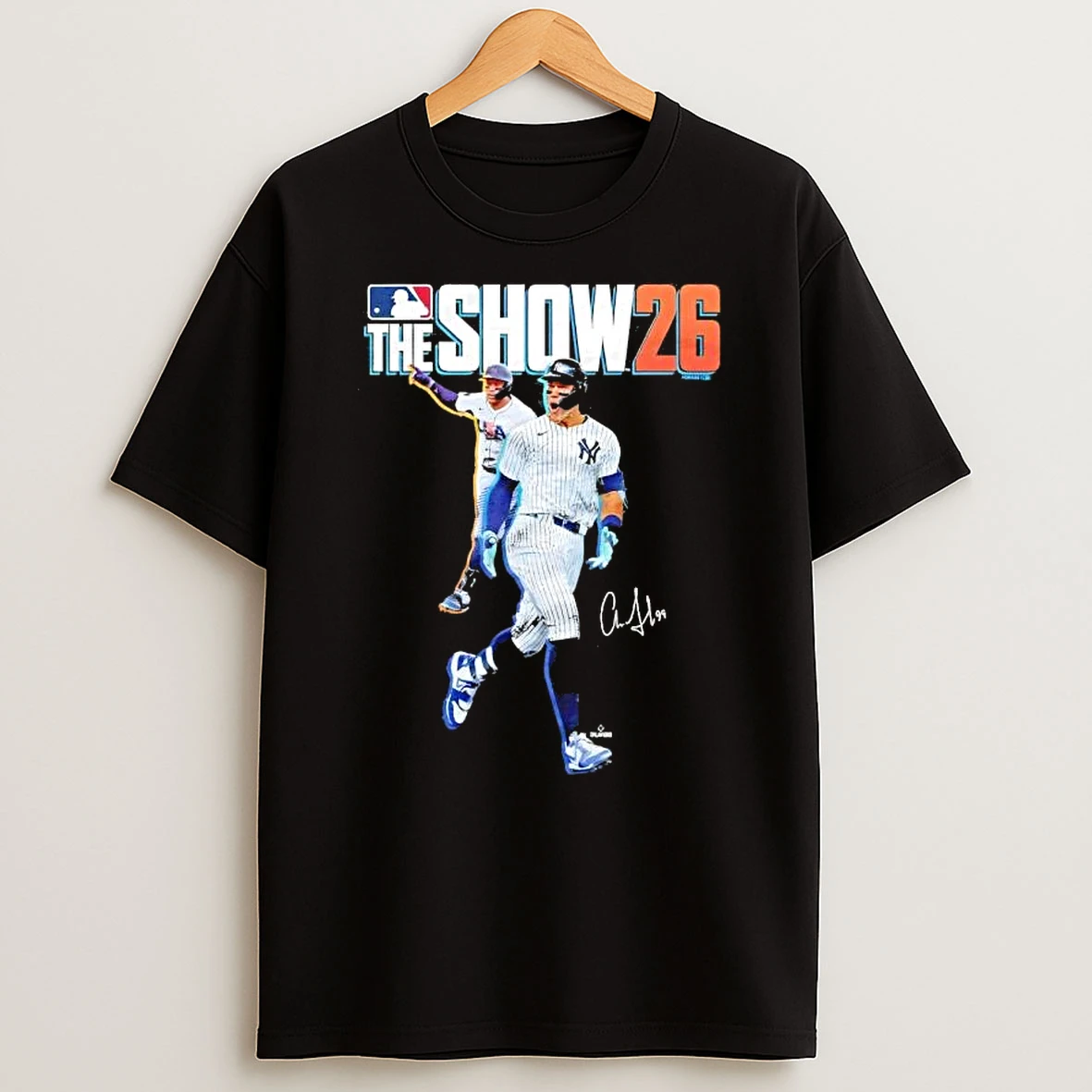Mlb The Show 26 Cover New York Yankees Aaron Judge Baseball T Shirt