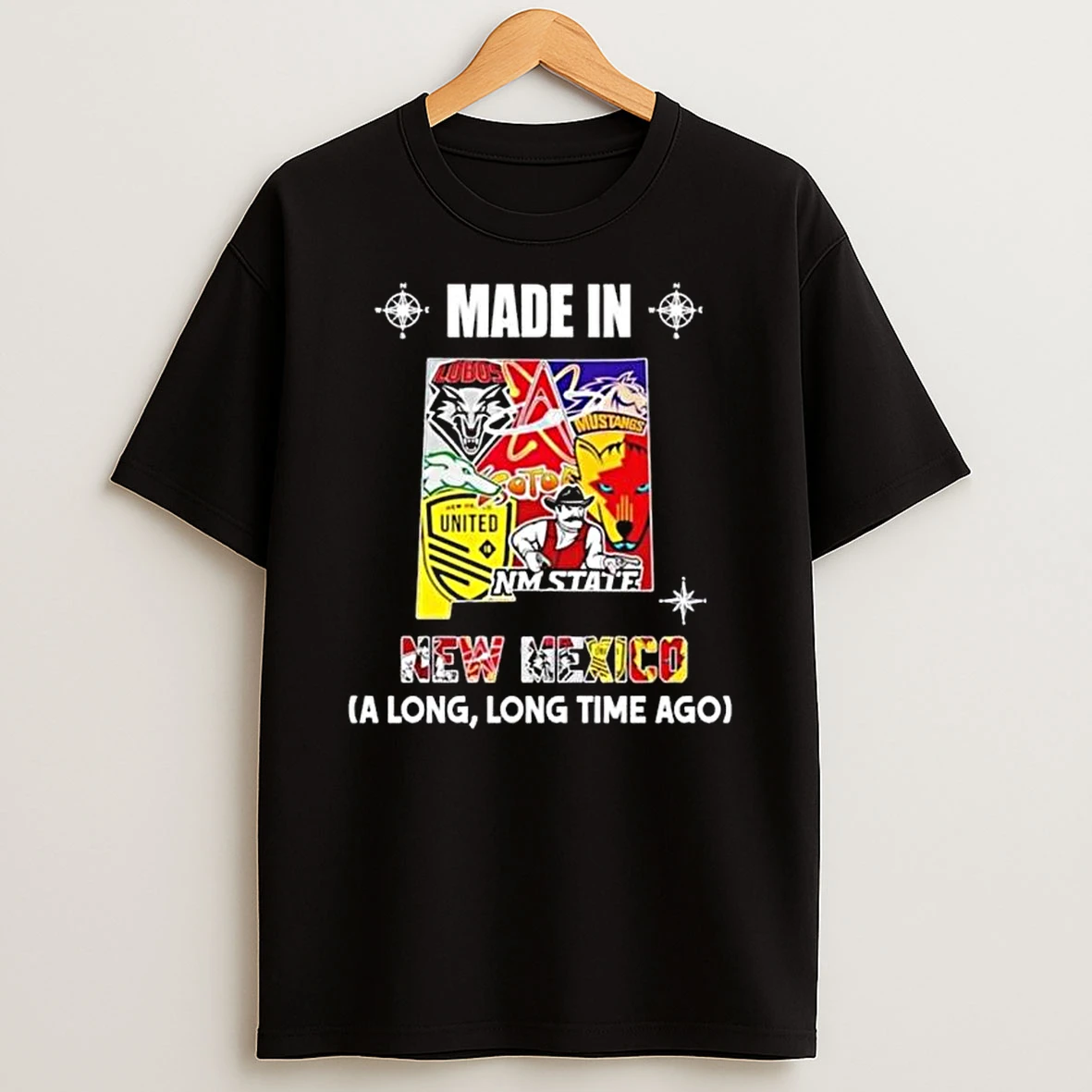 Made In New Mexico A Long Long Time Ago State Logo Map 2026 T Shirt