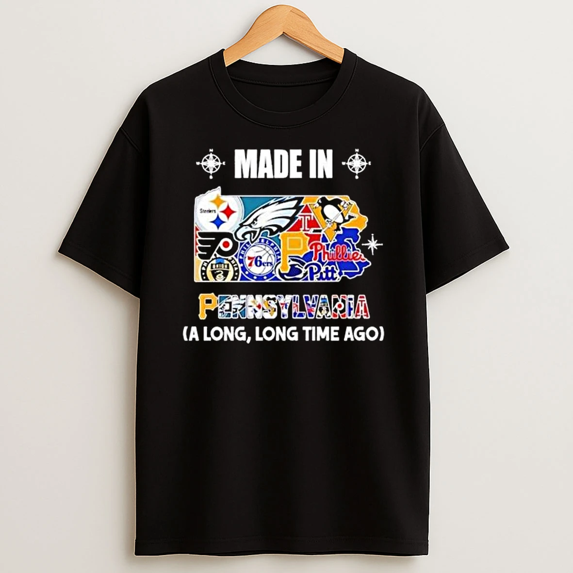 Made In Pennsylvania A Long Long Time Ago State Logo Map 2026 T Shirt