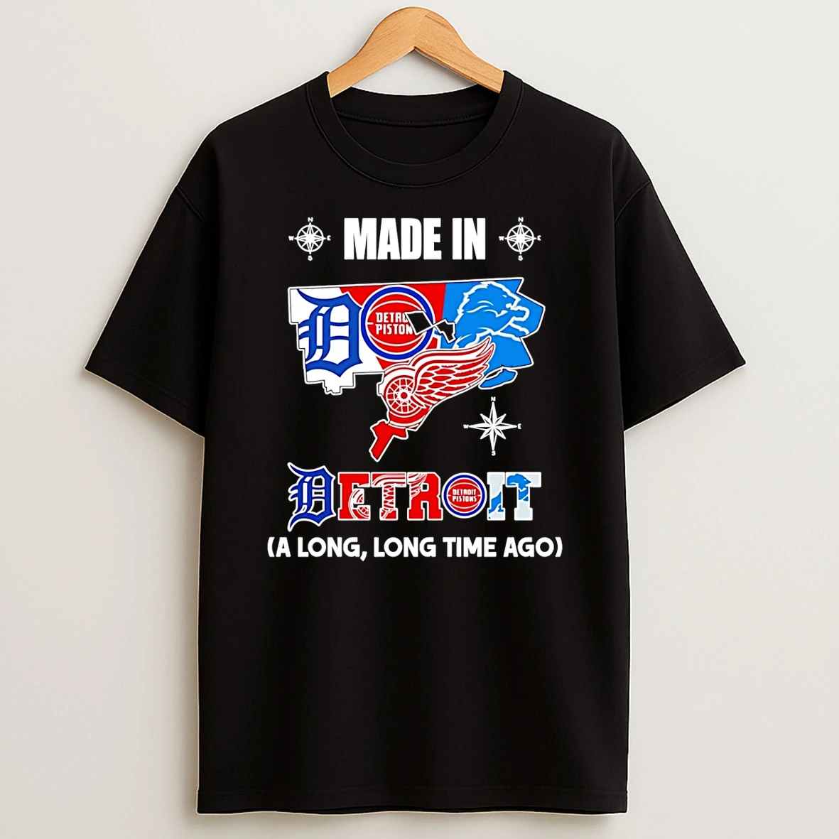 Made In Detroit A Long Long Time Ago State T Shirt