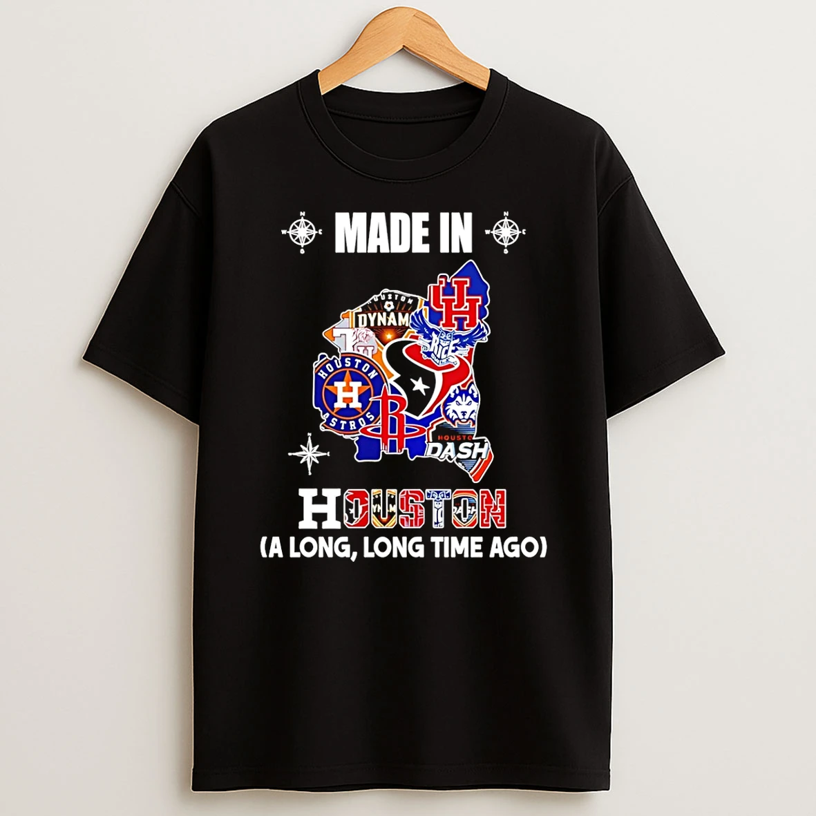 Made In Houston A Long Long Time Ago State T Shirt