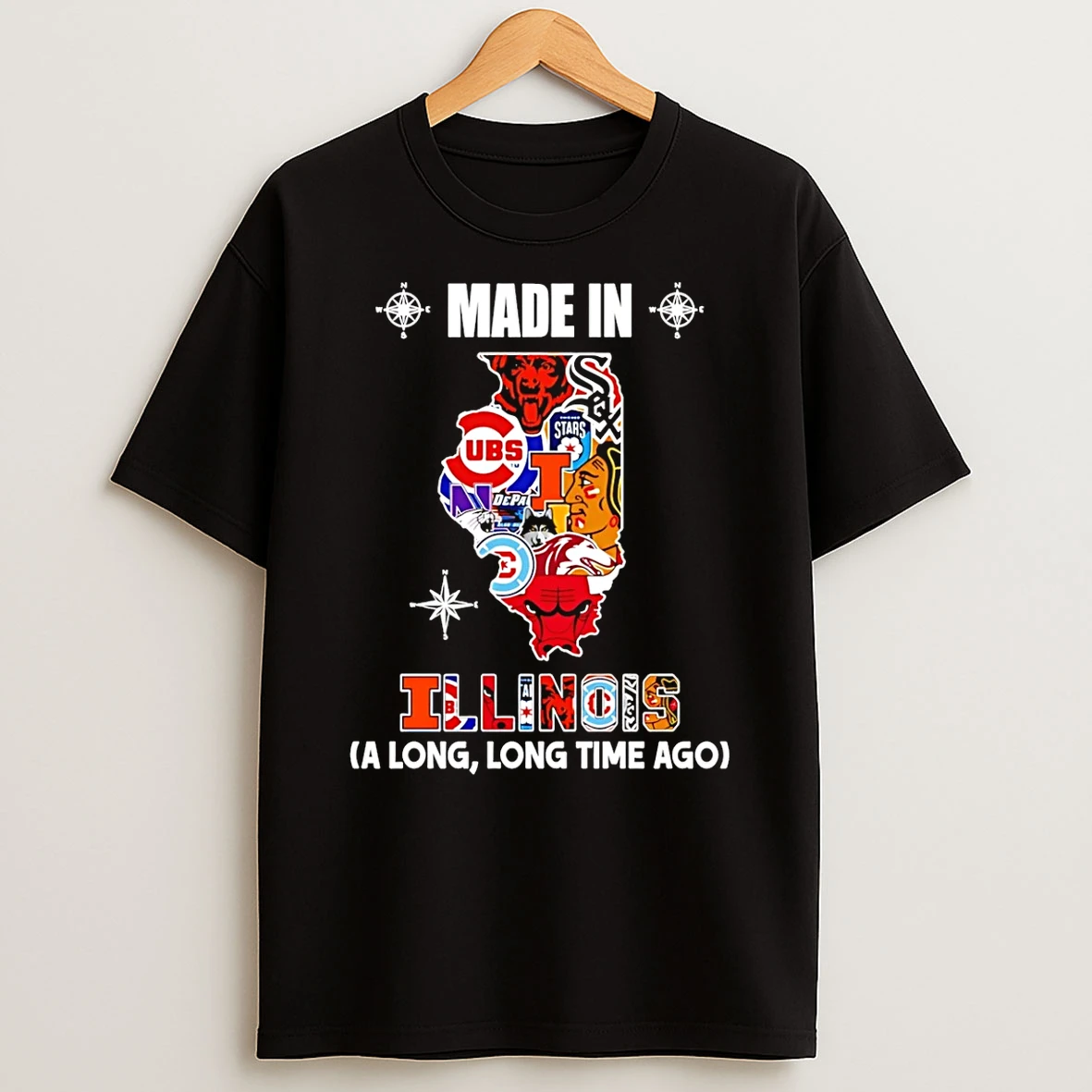 Made In Illinois A Long Long Time Ago State T Shirt