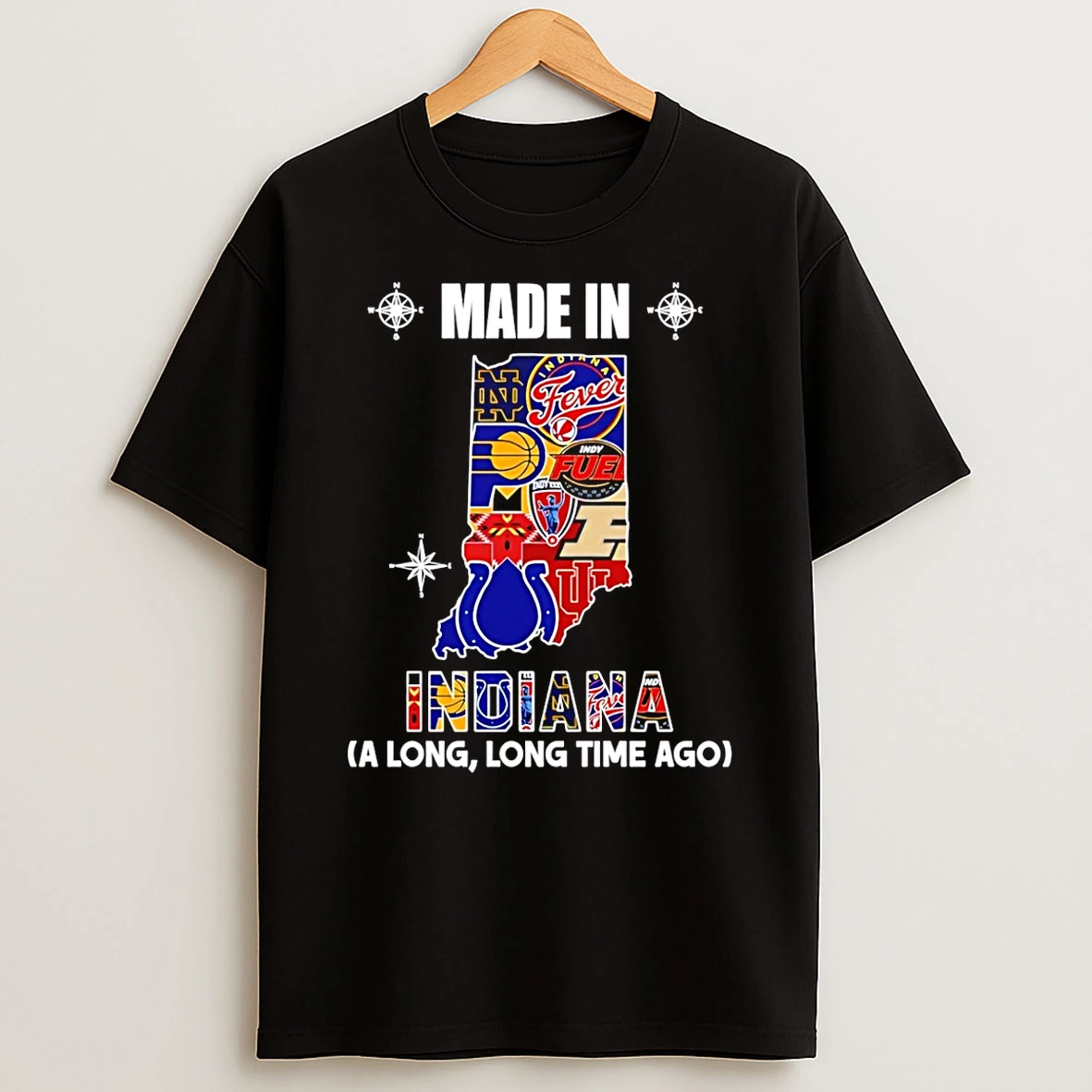 Made In Indiana A Long Long Time Ago State T Shirt