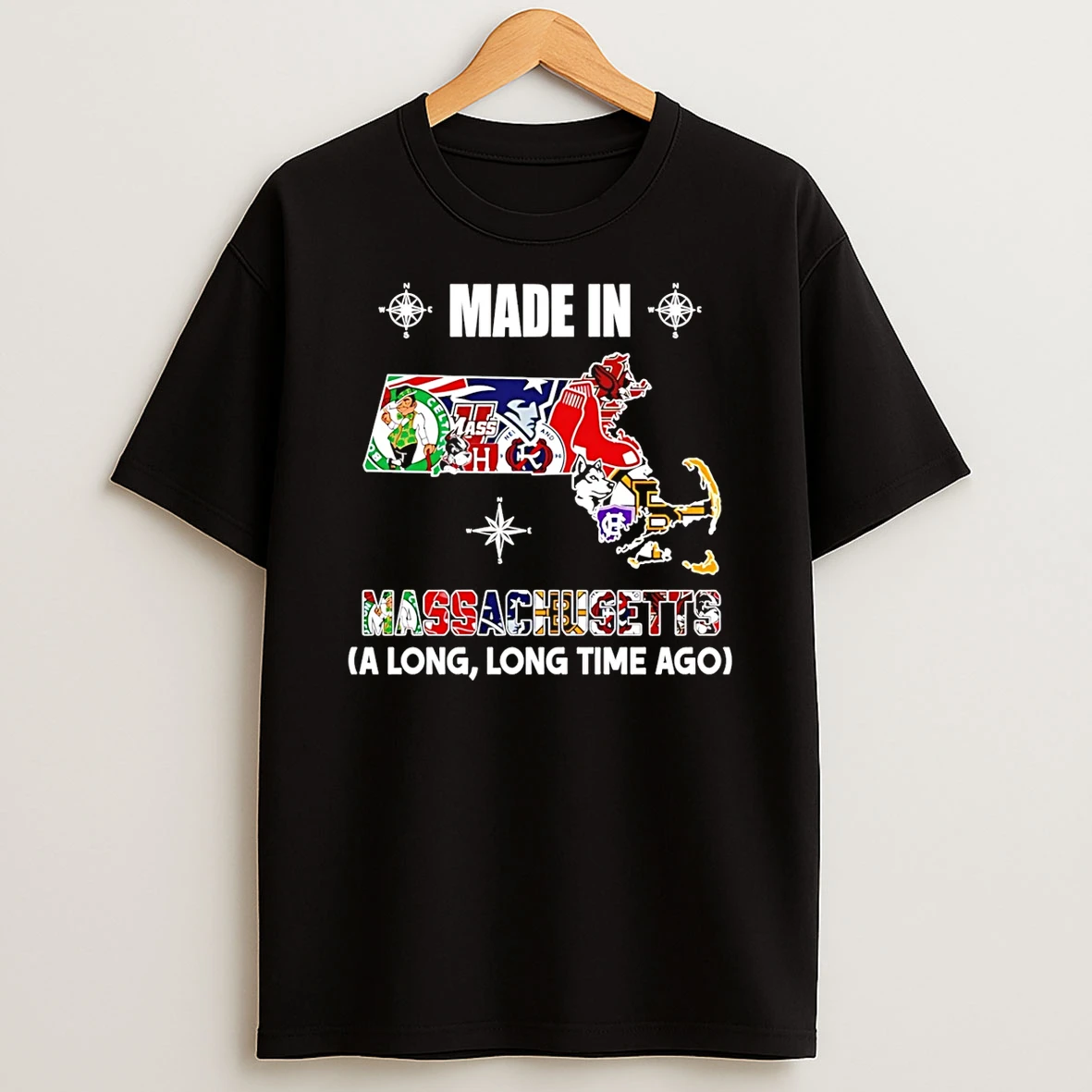 Made In Massachusetts A Long Long Time Ago State T Shirt