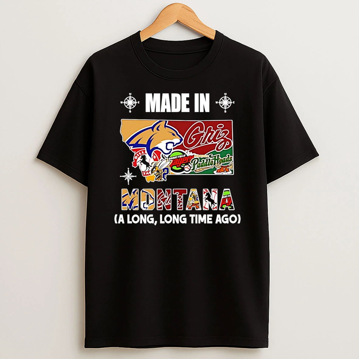 Made In Montana A Long Long Time Ago State T Shirt