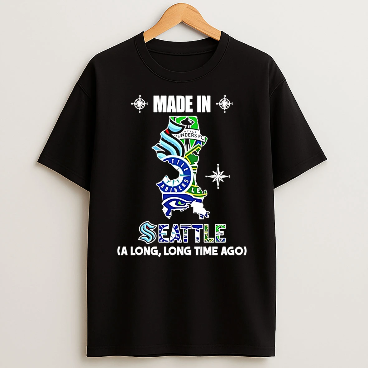 Made In Seattle A Long Long Time Ago State T Shirt