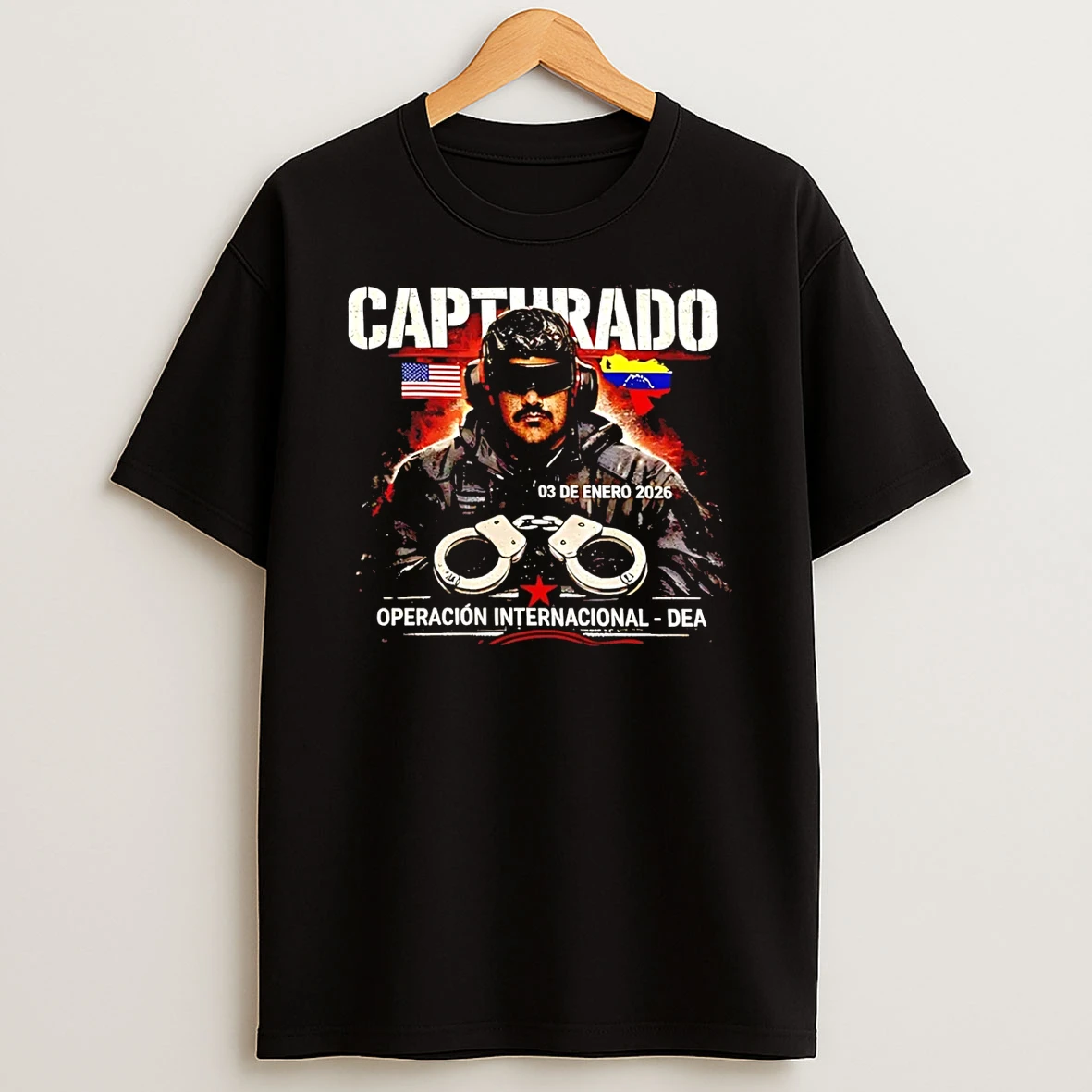 Maduro Captured Operation Internacional Dea T Shirt