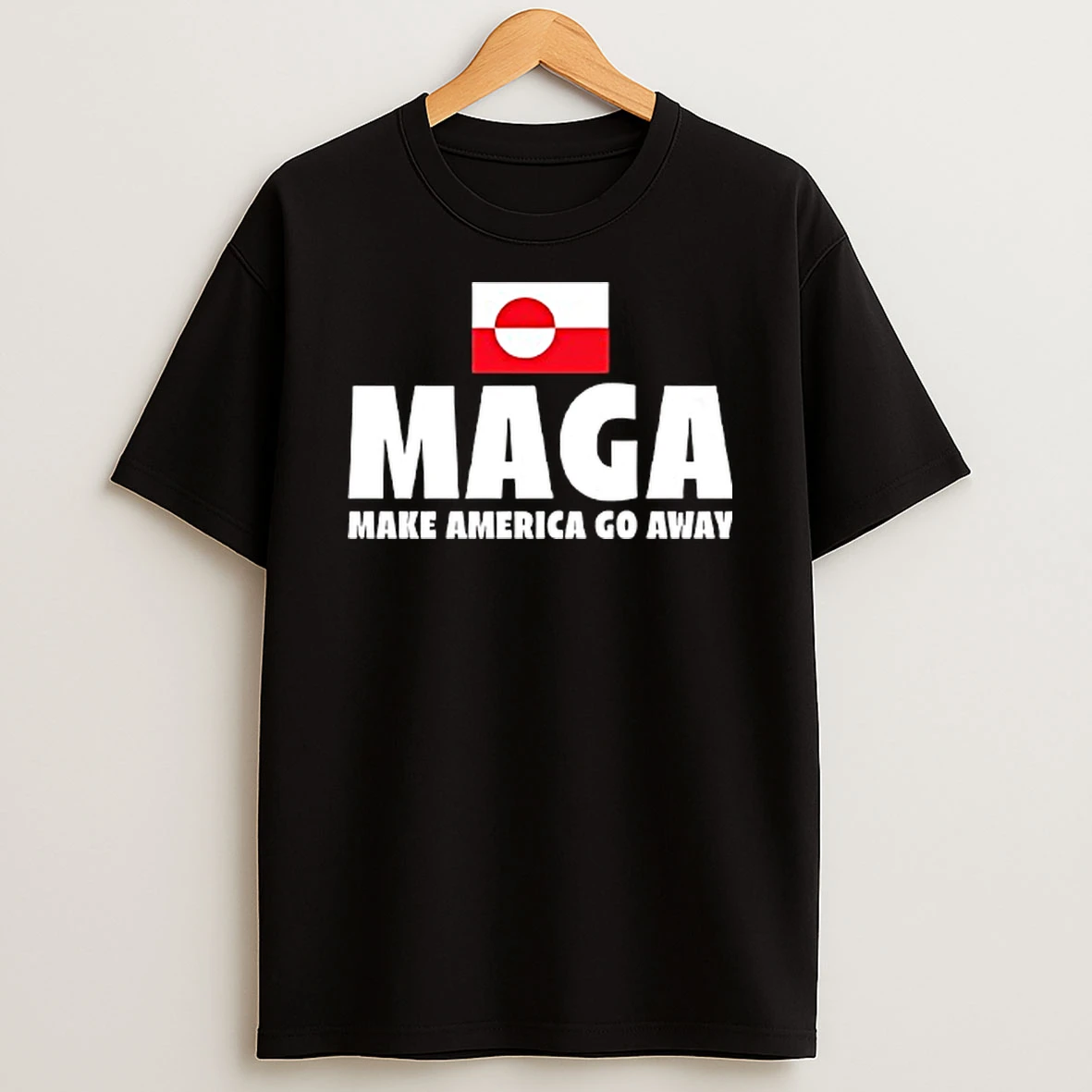 Maga Make America Go Away Greenland Flag T Shirt