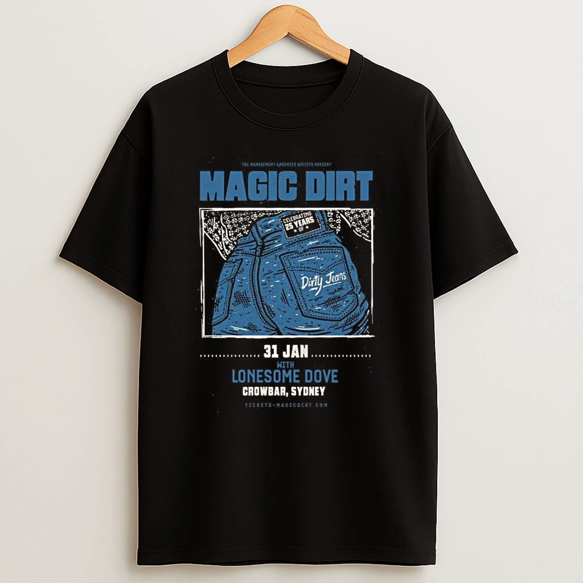 Magic Dirt Jan 31 2026 Crowbar Sydney T Shirt