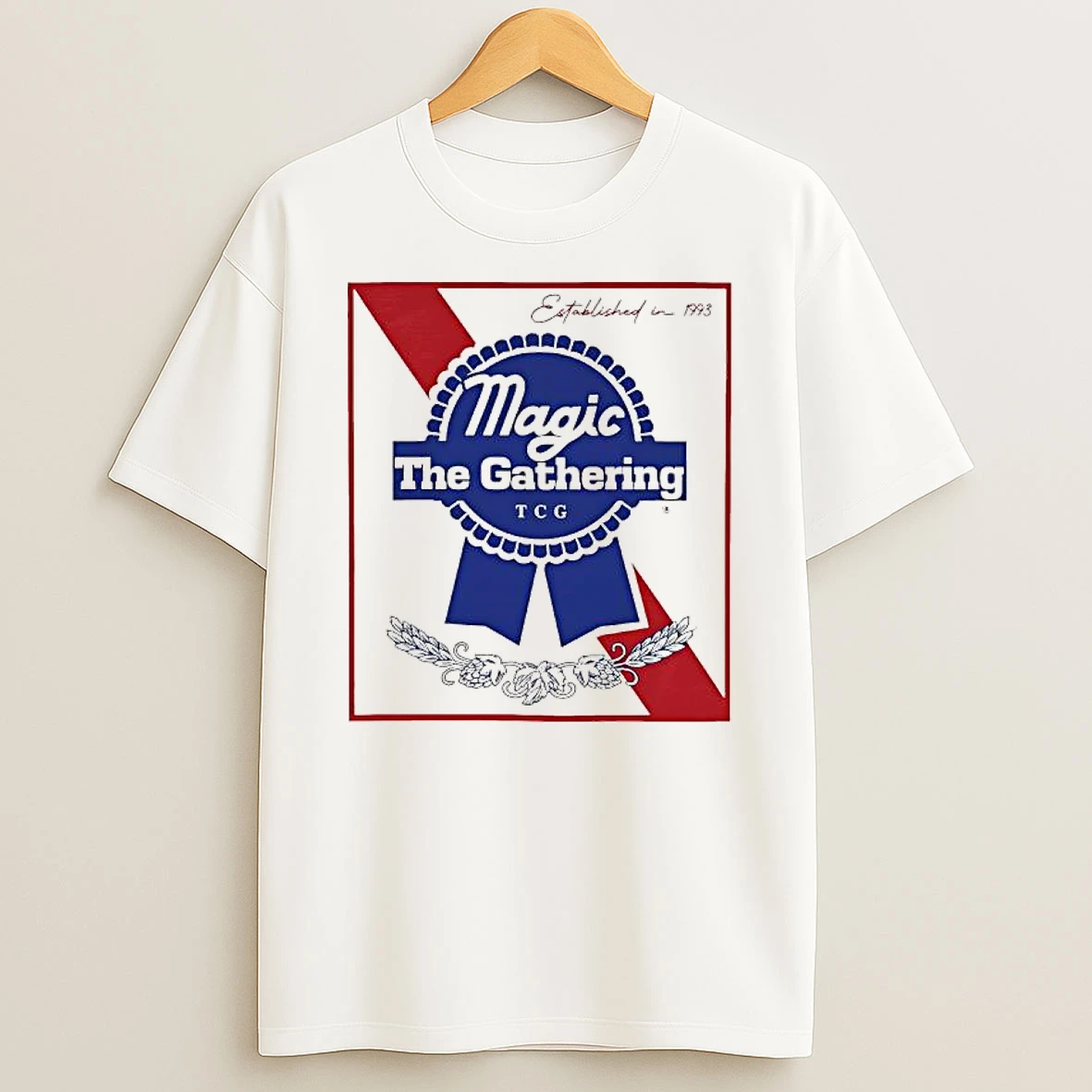 Magic The Gathering Pabst Parody Est In 1993 T Shirt