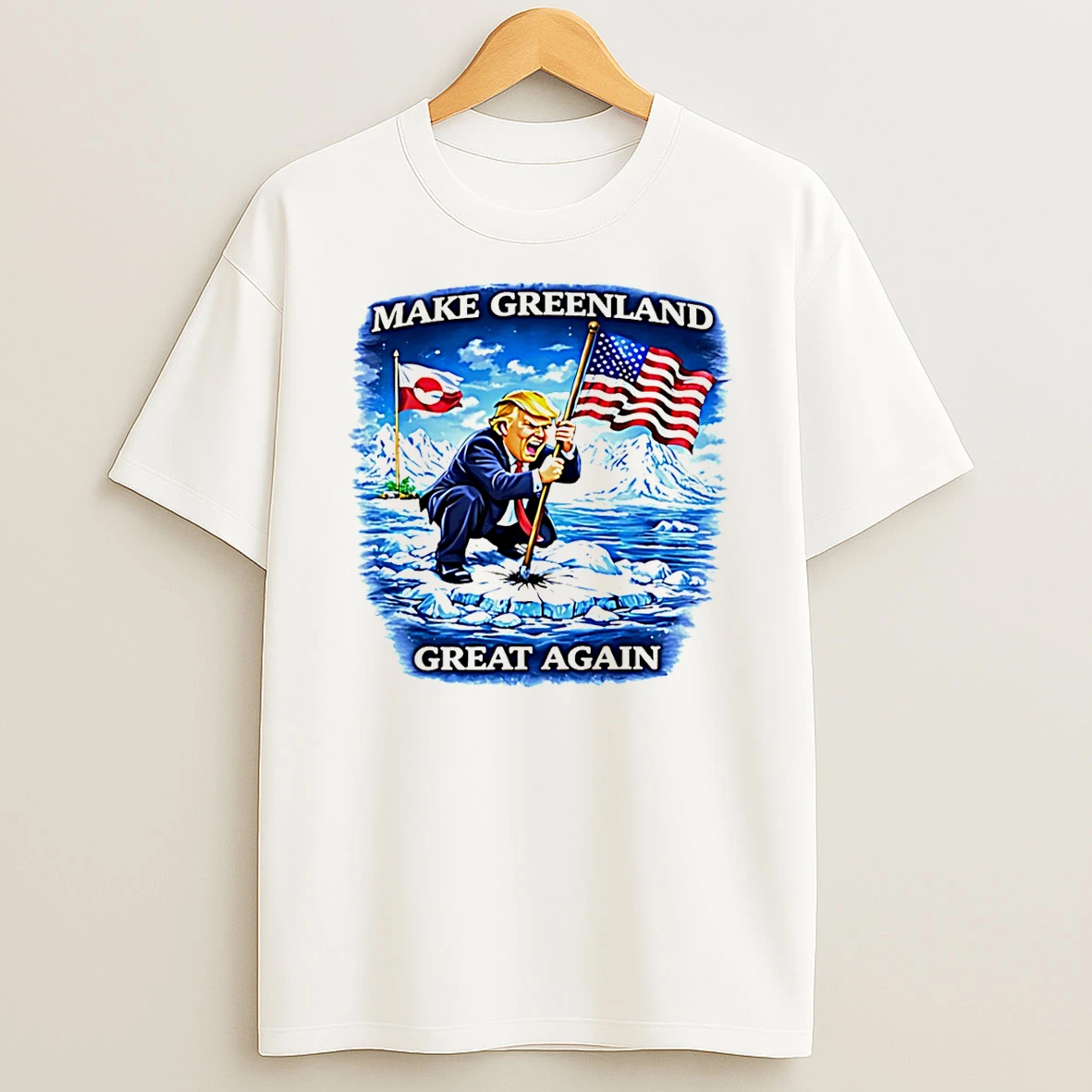 Make Greenland Great Again Funny Trump T Shirt
