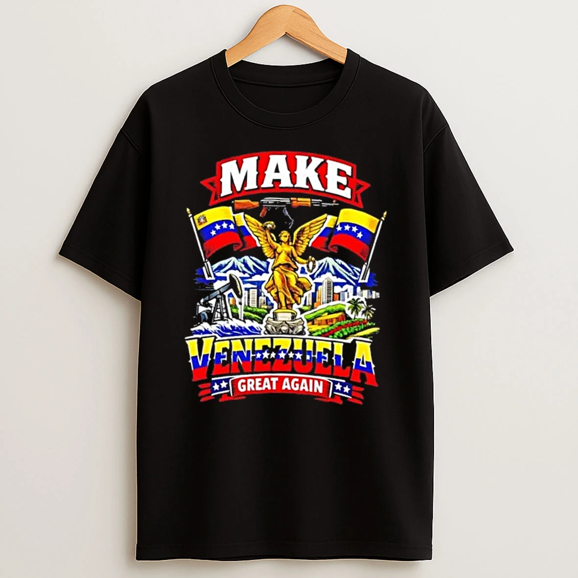 Make Venezuela Great Again Mvga Statue Vintage T Shirt