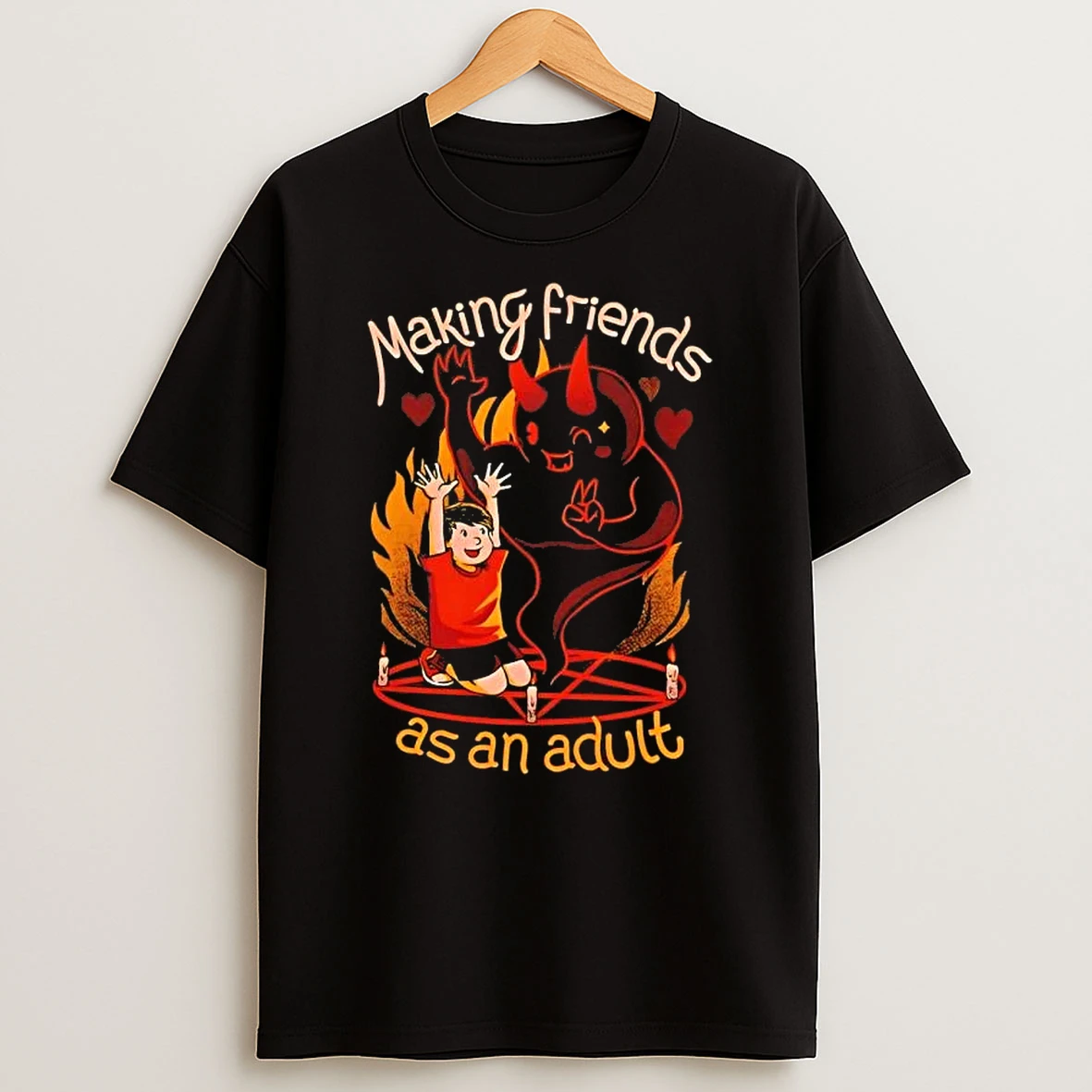 Making New Friends Satanic Ritual T Shirt