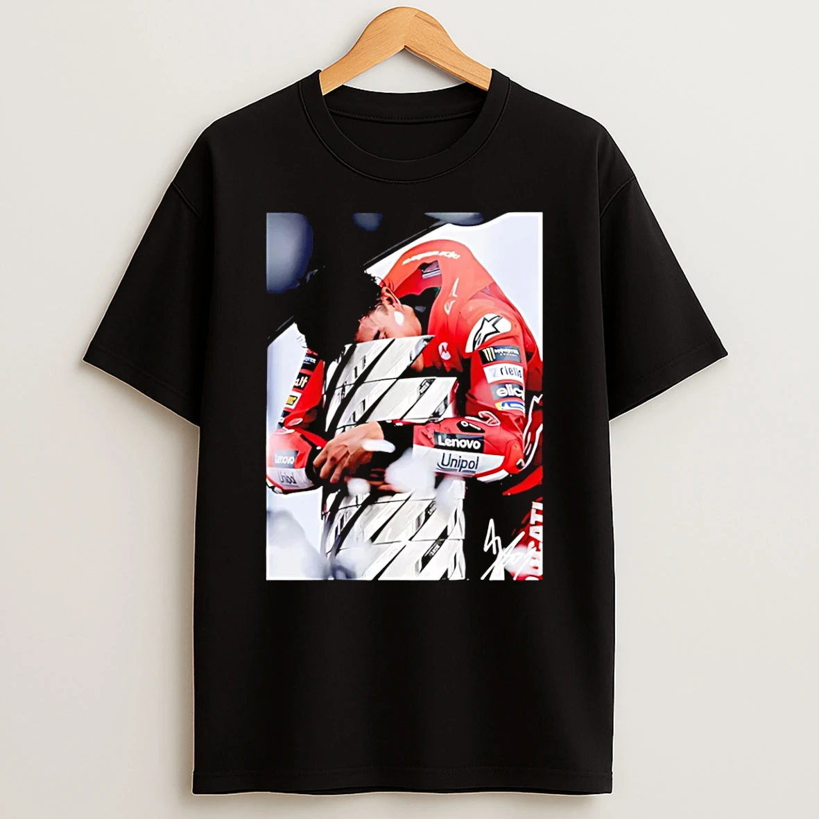 Marc Marquez With Champion 2026 Signature T Shirt