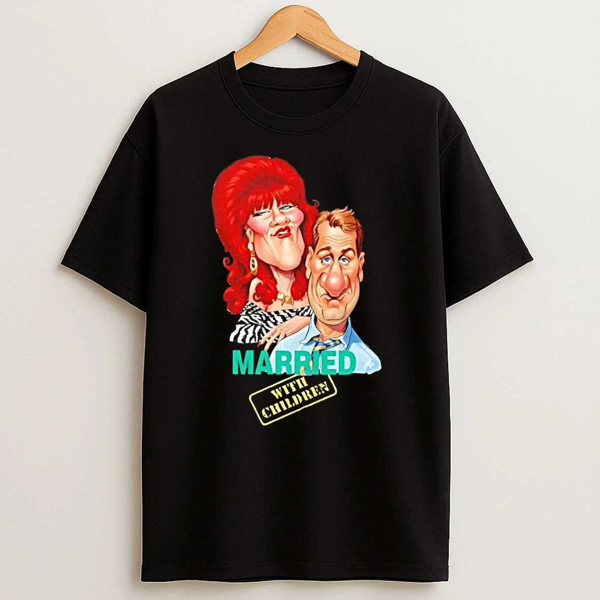 Married With Children 80s Caricature Vintage T Shirt