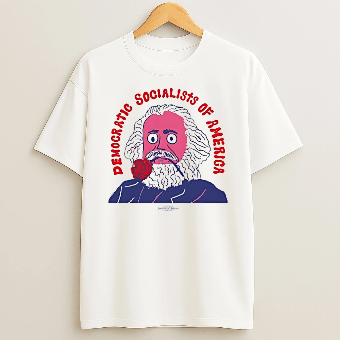 Marx Rose Democrat Socialists Of America T Shirt